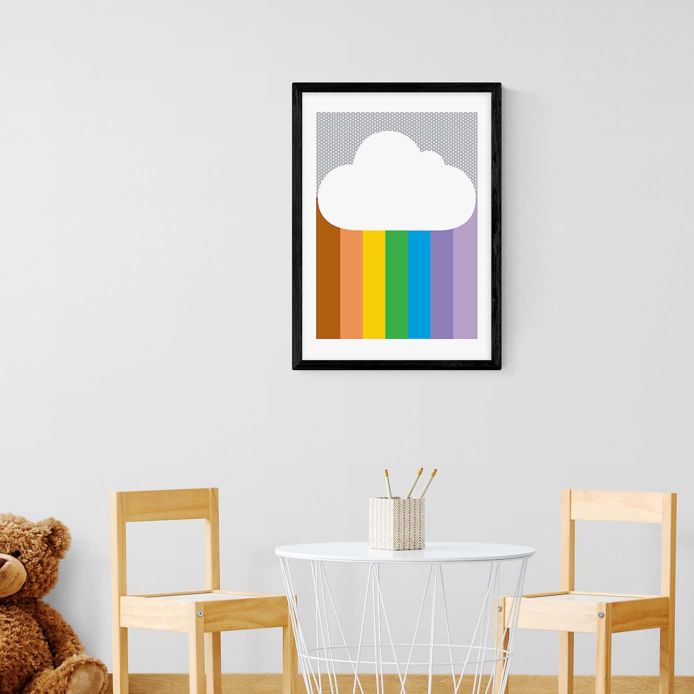 East End Prints Rainbow Cloud Print