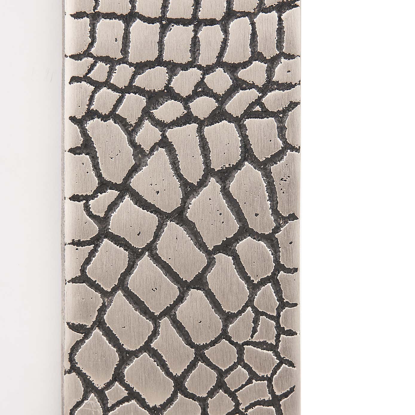 Antique Croc Effect Metal Photo Frame