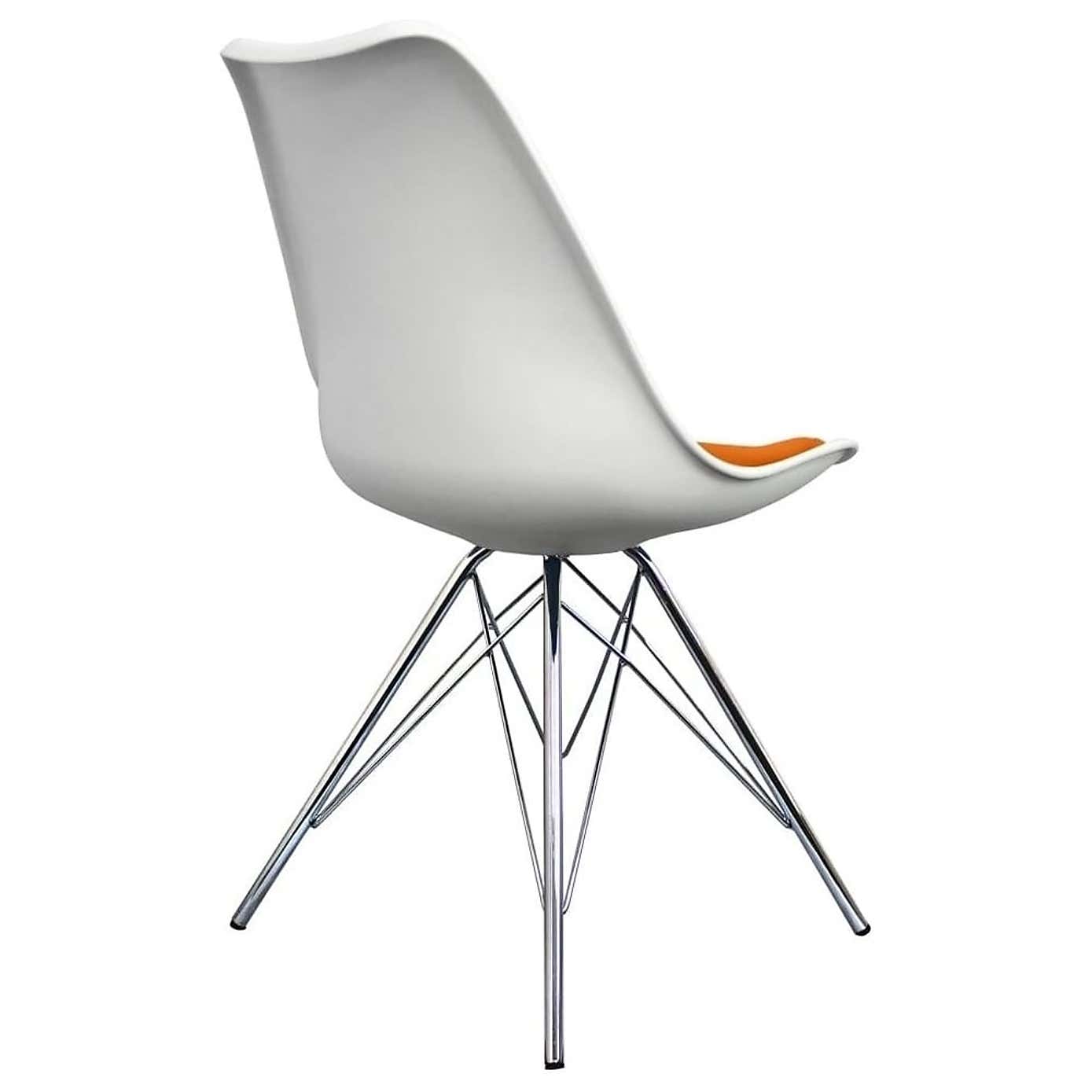 Fusion Living Soho White Plastic Dining Chair