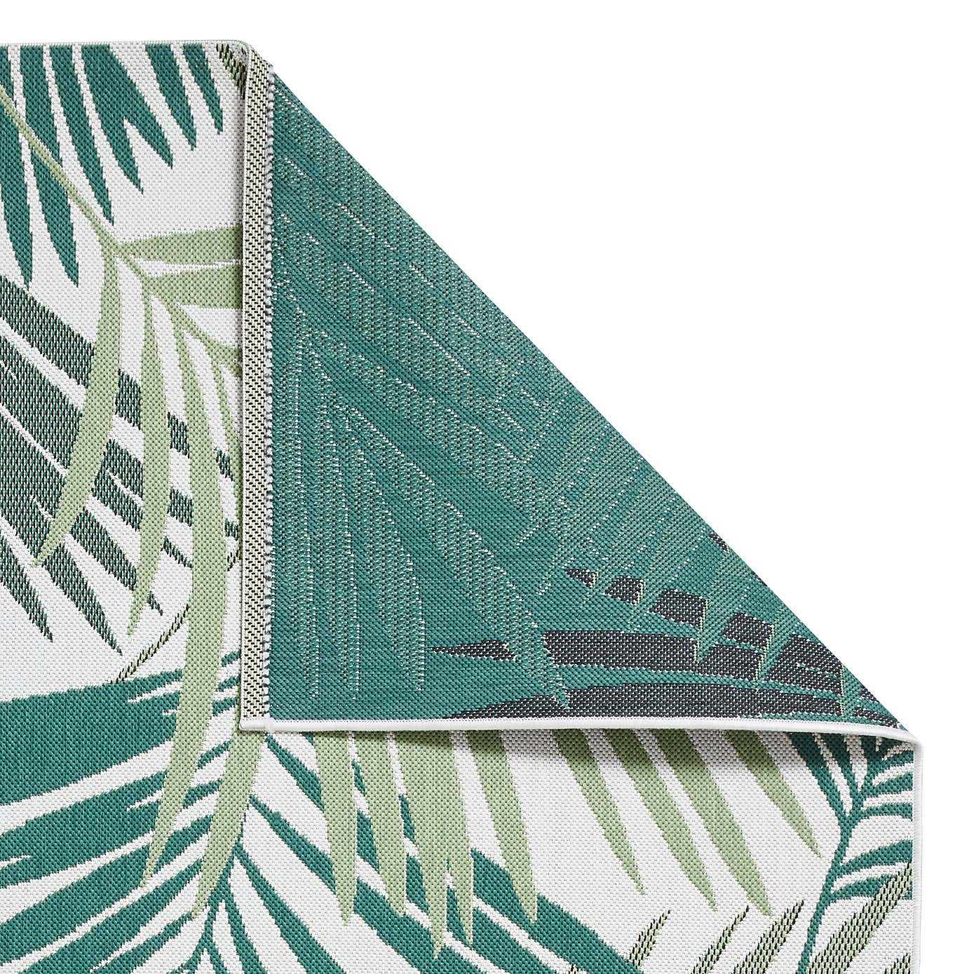 Miami Leaf Print Indoor Outdoor Rug