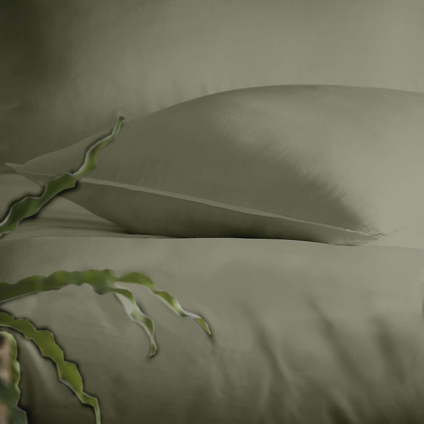 Appletree Cassia Khaki 100% Cotton Duvet Cover and Pillowcase Set