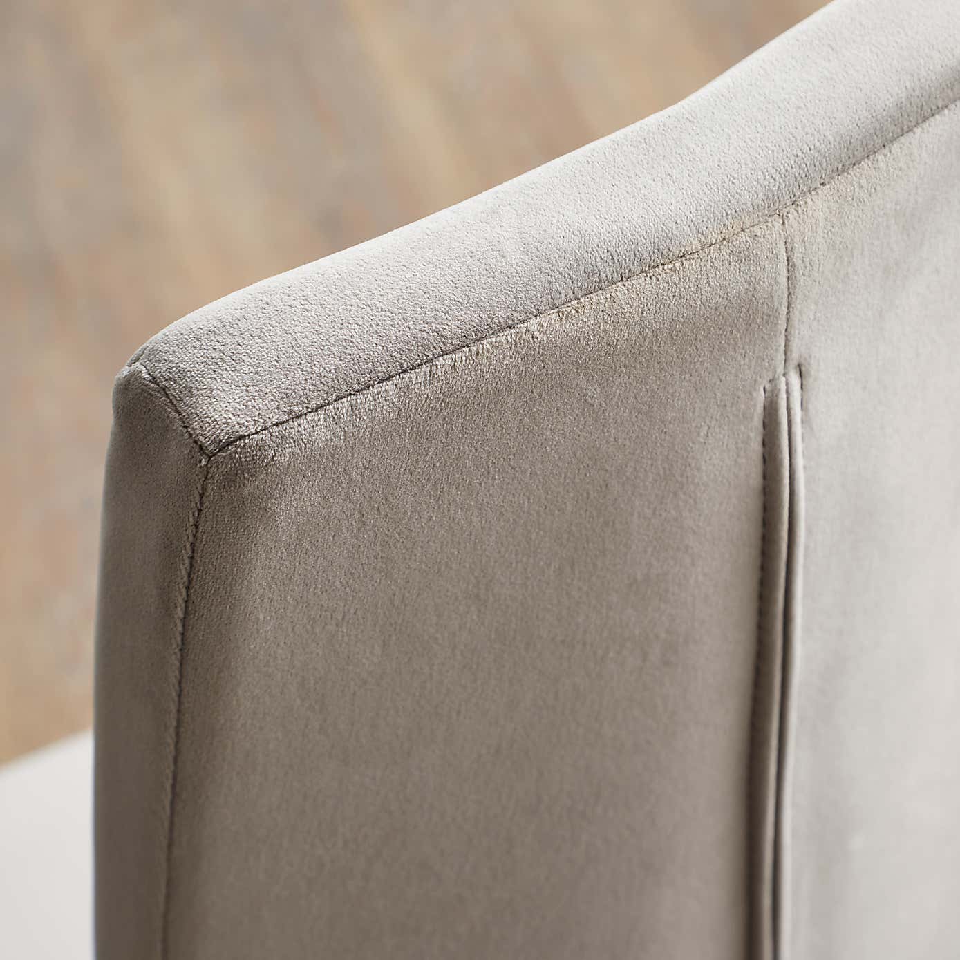 Jamison Set of 2 Dining Chairs Light Grey Velvet