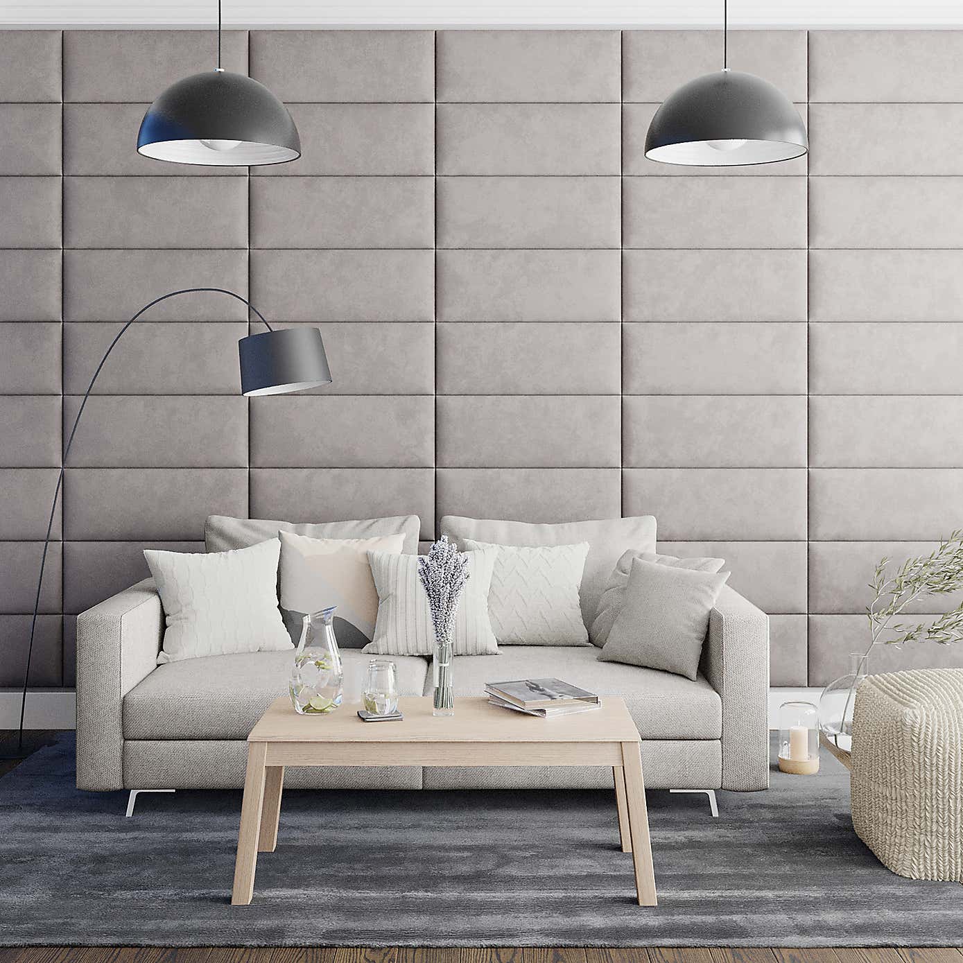 Aspire EasyMount Plush Velvet Upholstered Wall Panels