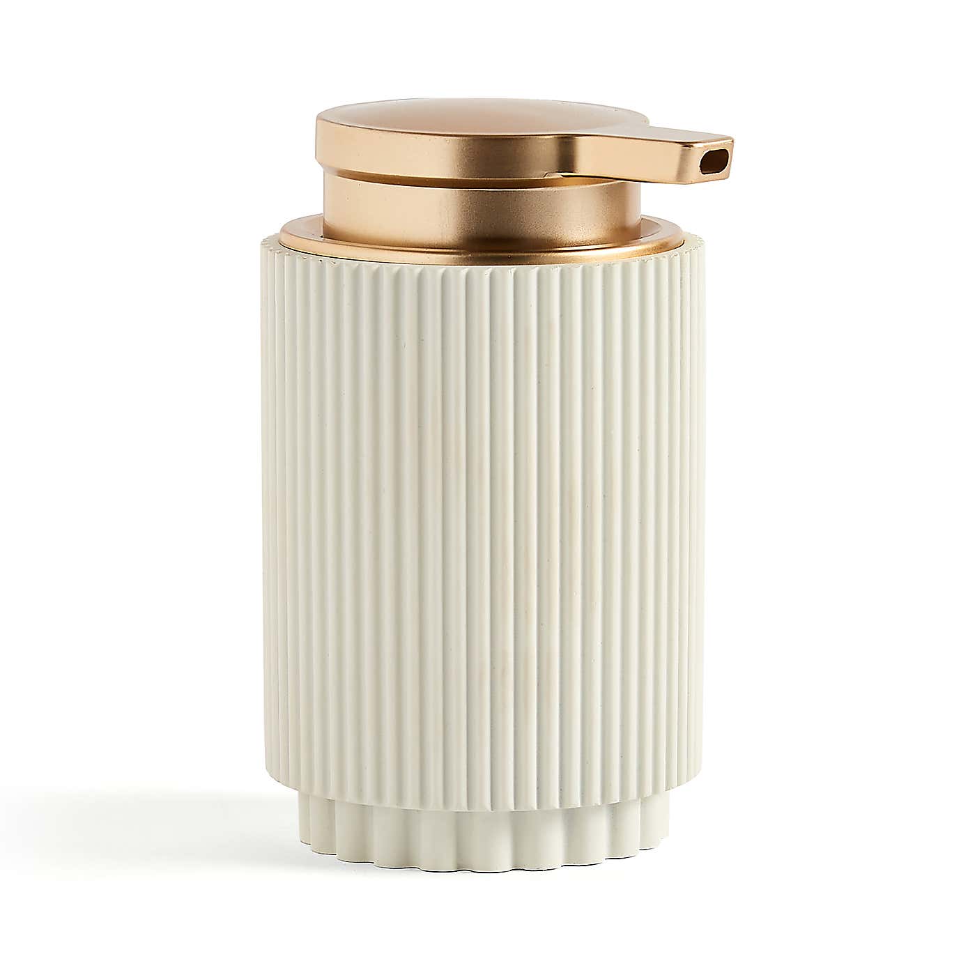 Modern Luxe Ribbed Resin Lotion Dispenser