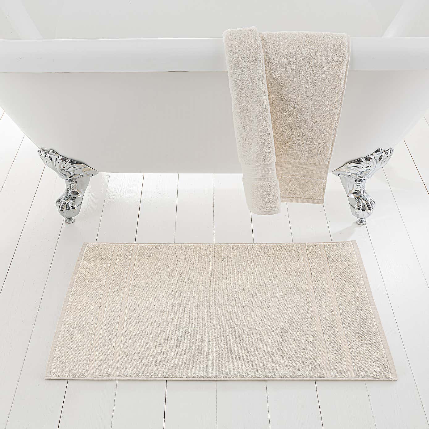 Egyptian Cotton Natural Terry Bath Mat