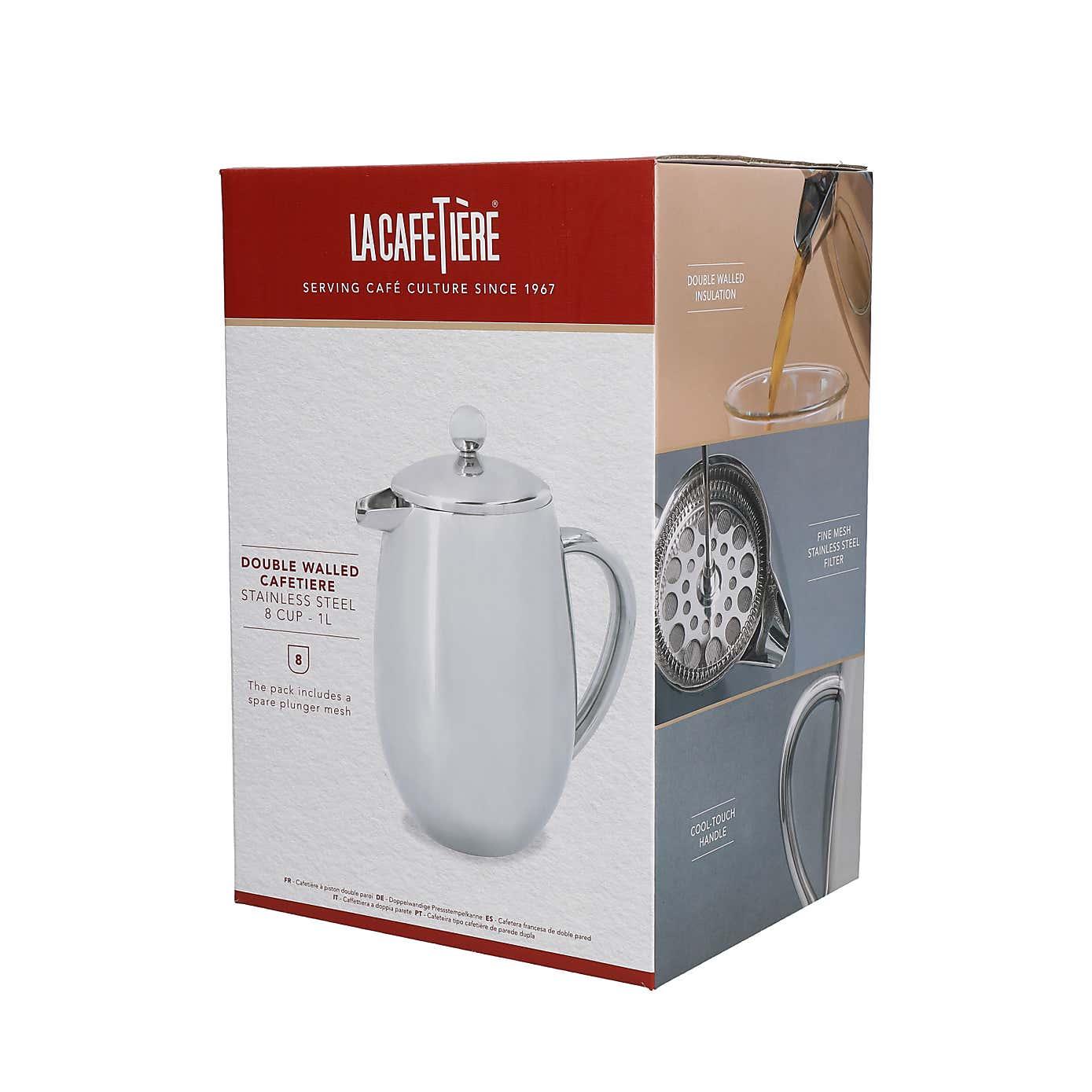 La Cafetiere Metal Cafetiere, Large