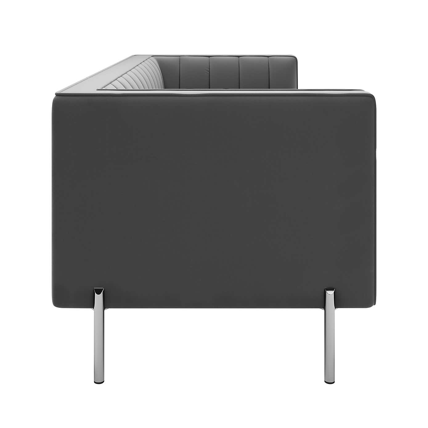 Bellamy Velvet 3 Seater Sofa - Grey