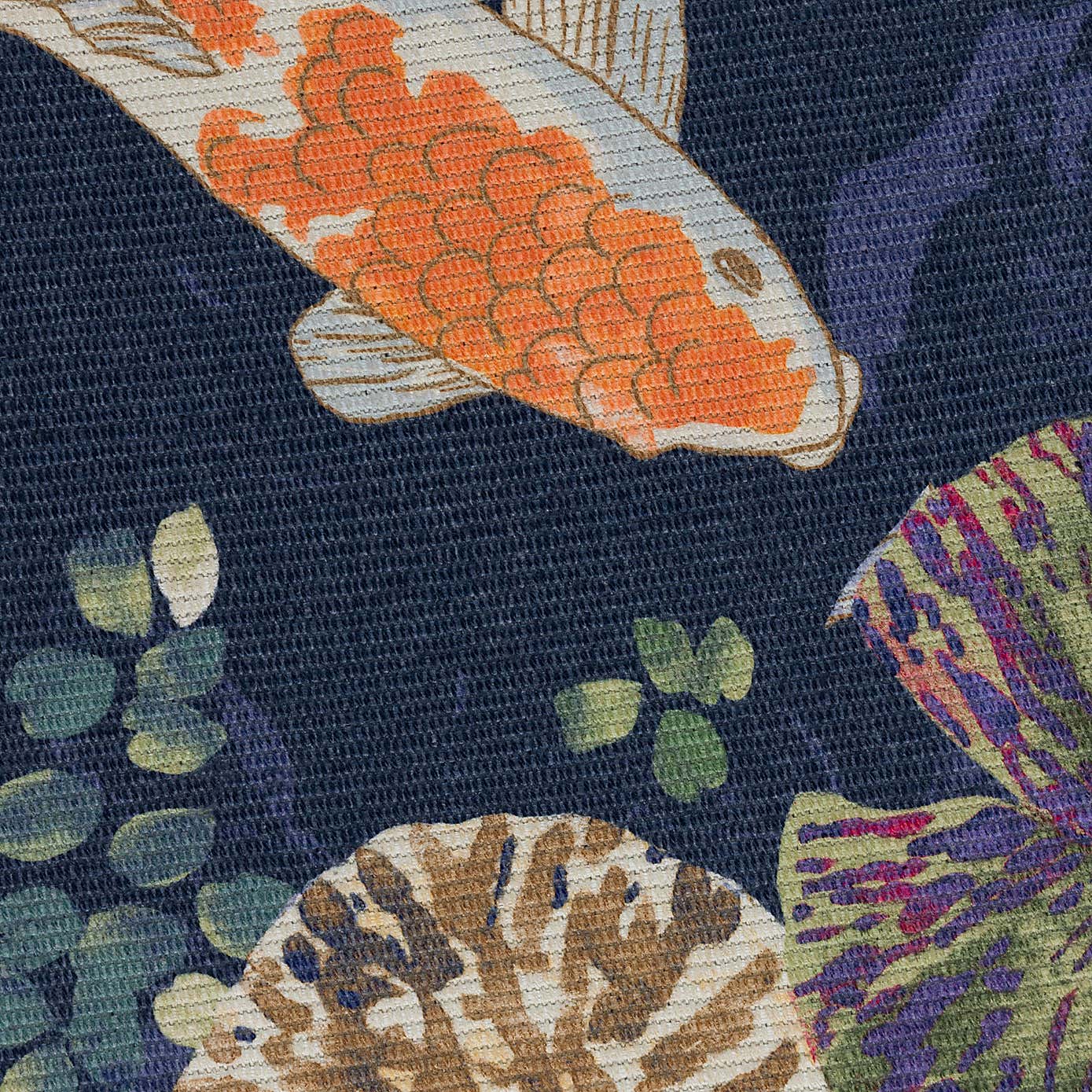 Paoletti Koi Midnight Washable Indoor Outdoor Rug