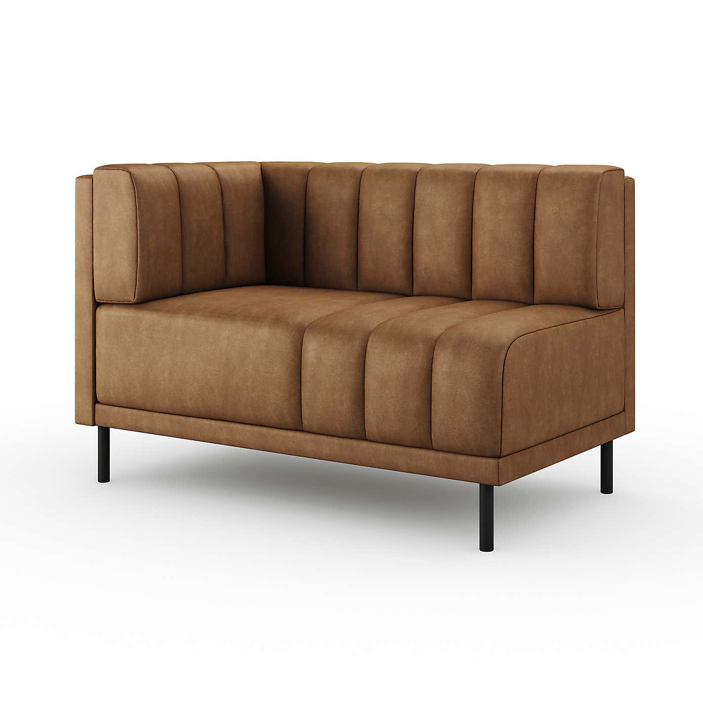 Amali Corner Dining Bench, Faux Leather