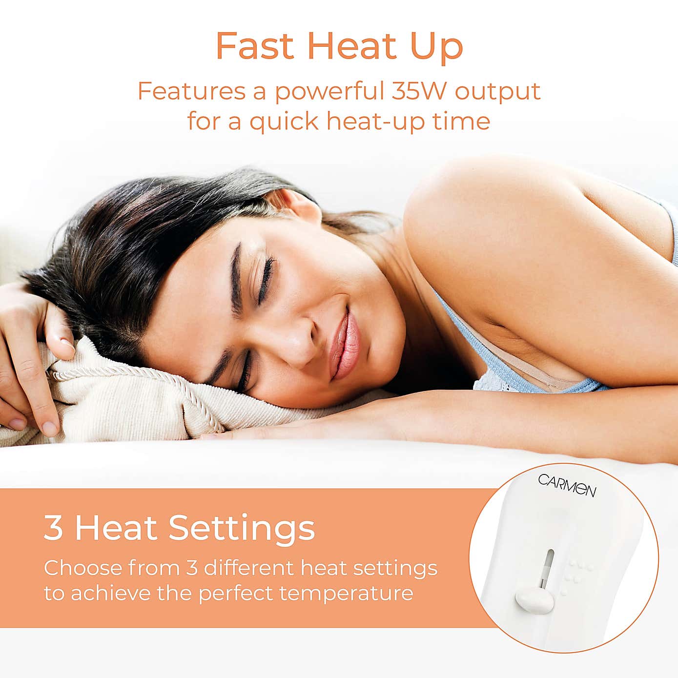 Full Size Single Heated Under Blanket