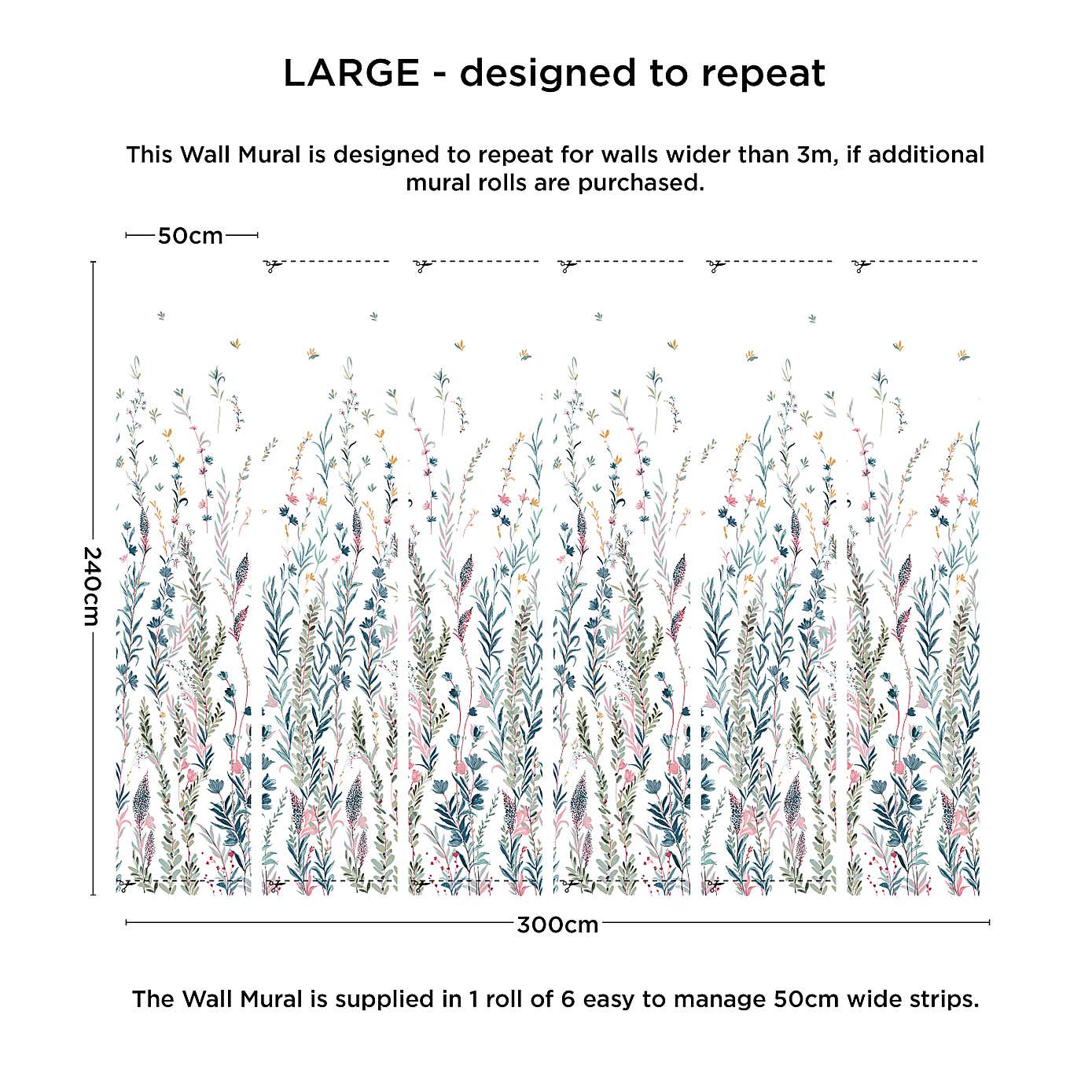 Whimsical Botanical Mural