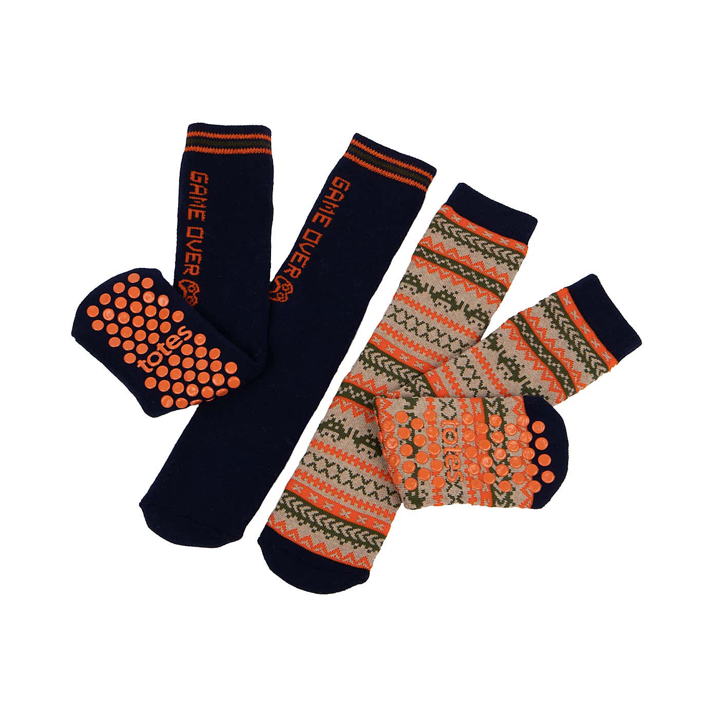 totes Pack of 2 Toasties Kids Original Game Slipper Socks