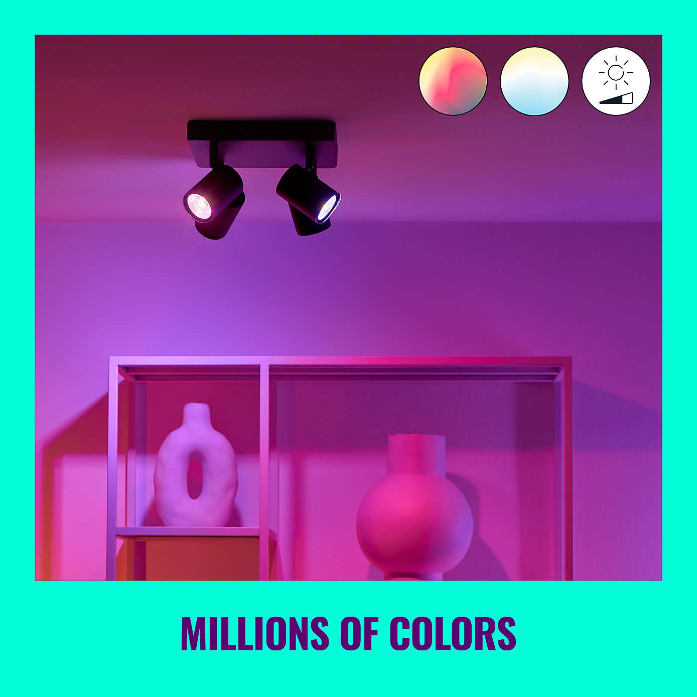 WiZ Imageo Smart 4 Light LED Adjustable Spotlight