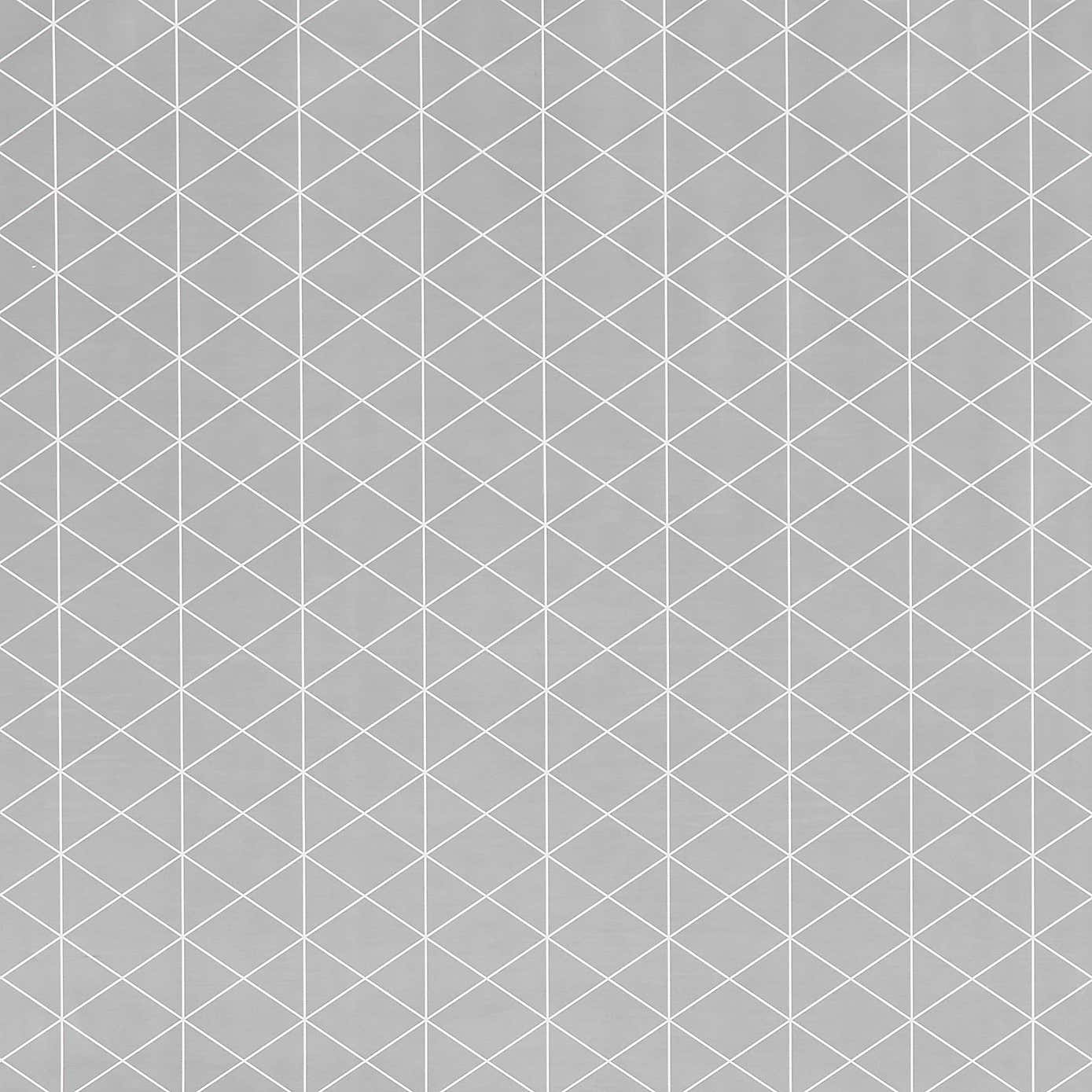 Geo Grey PVC Table Protector