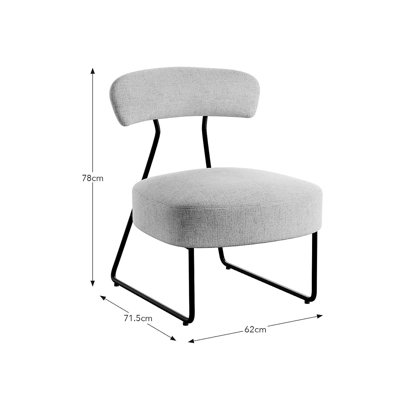 Percy Textured Weave Accent Chair