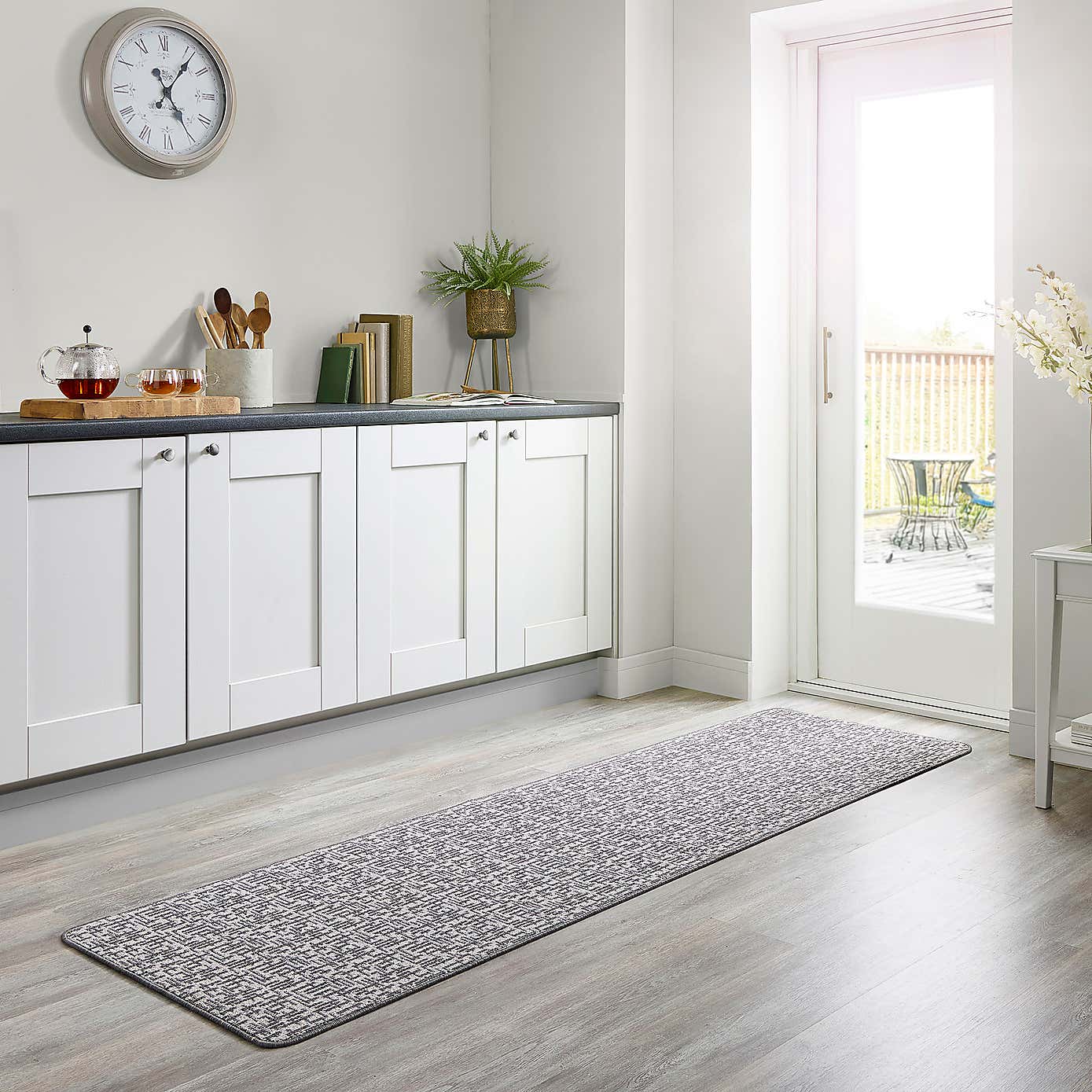 Marvel Boucle Grid Washable Runner