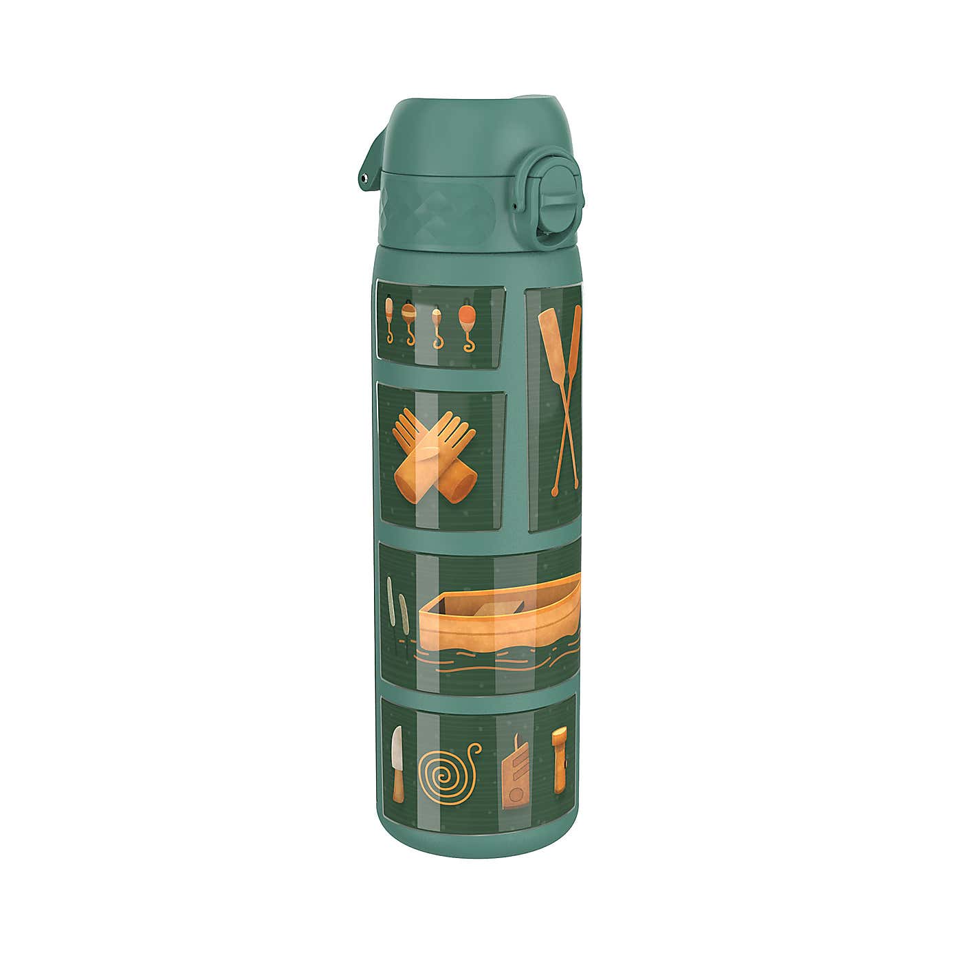 Ion8 Fishing Leak Proof Vacuum Insulated Slim Water Bottle, 500ml
