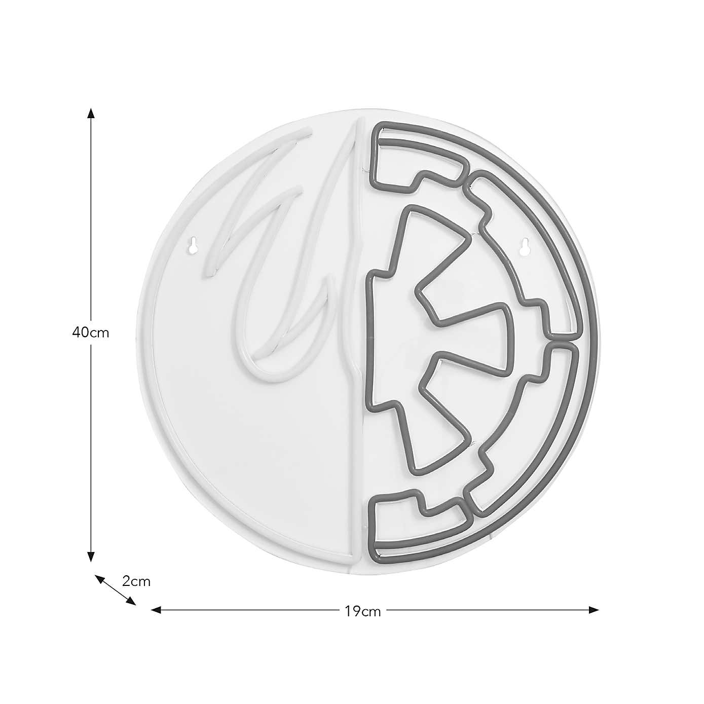 Disney Star Wars Light and Dark Side Neon Sign