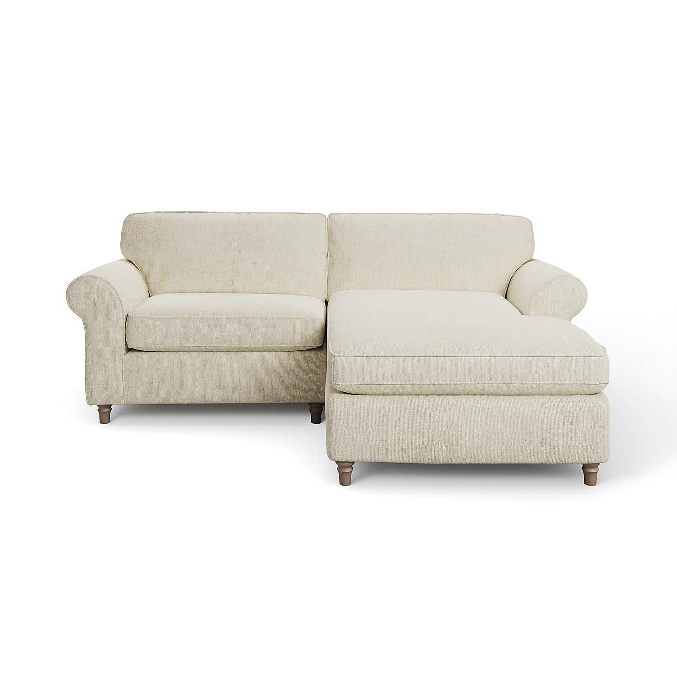 Flori Corner Chaise Sofa, Chunky Chenille