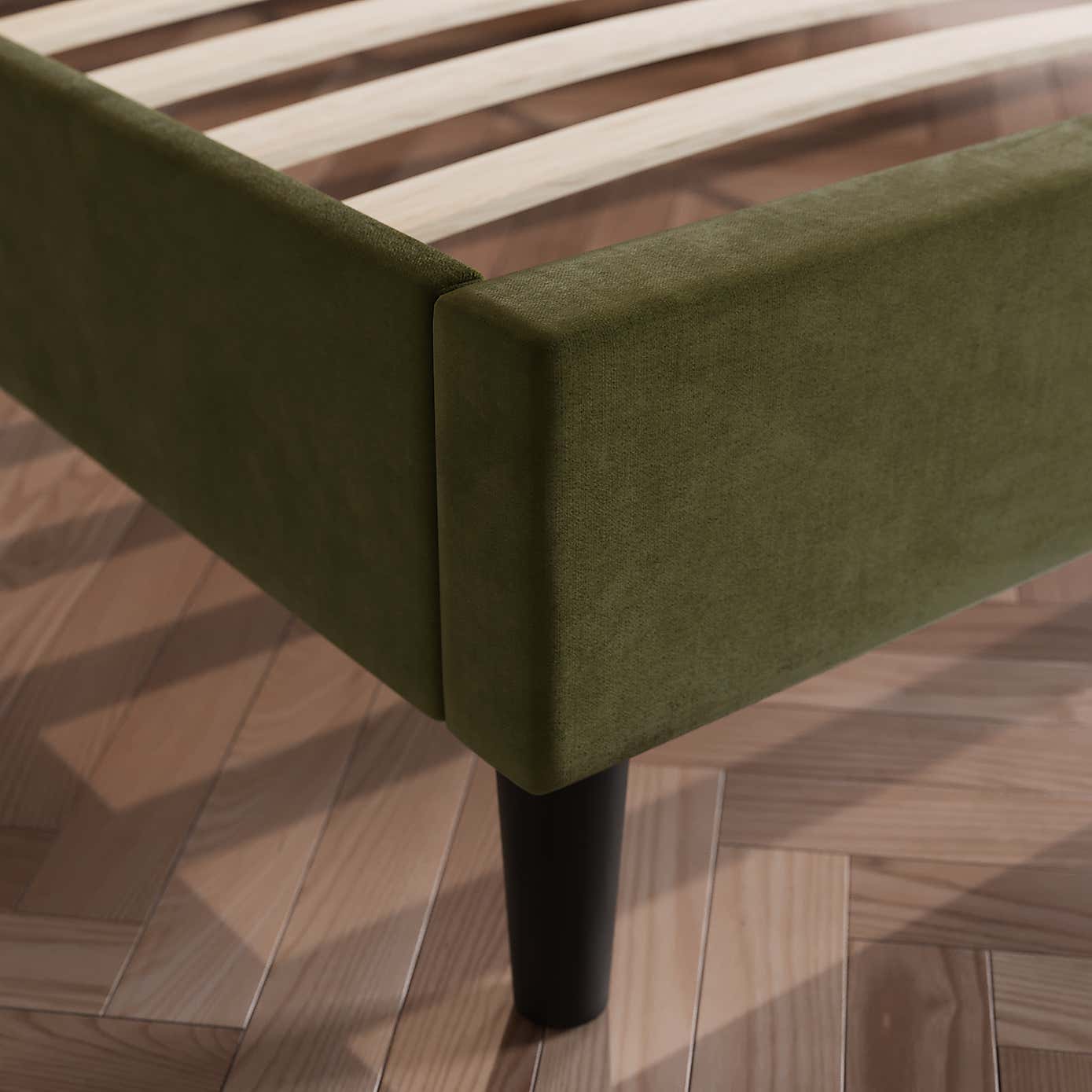 Alara Pleated Velvet Bed