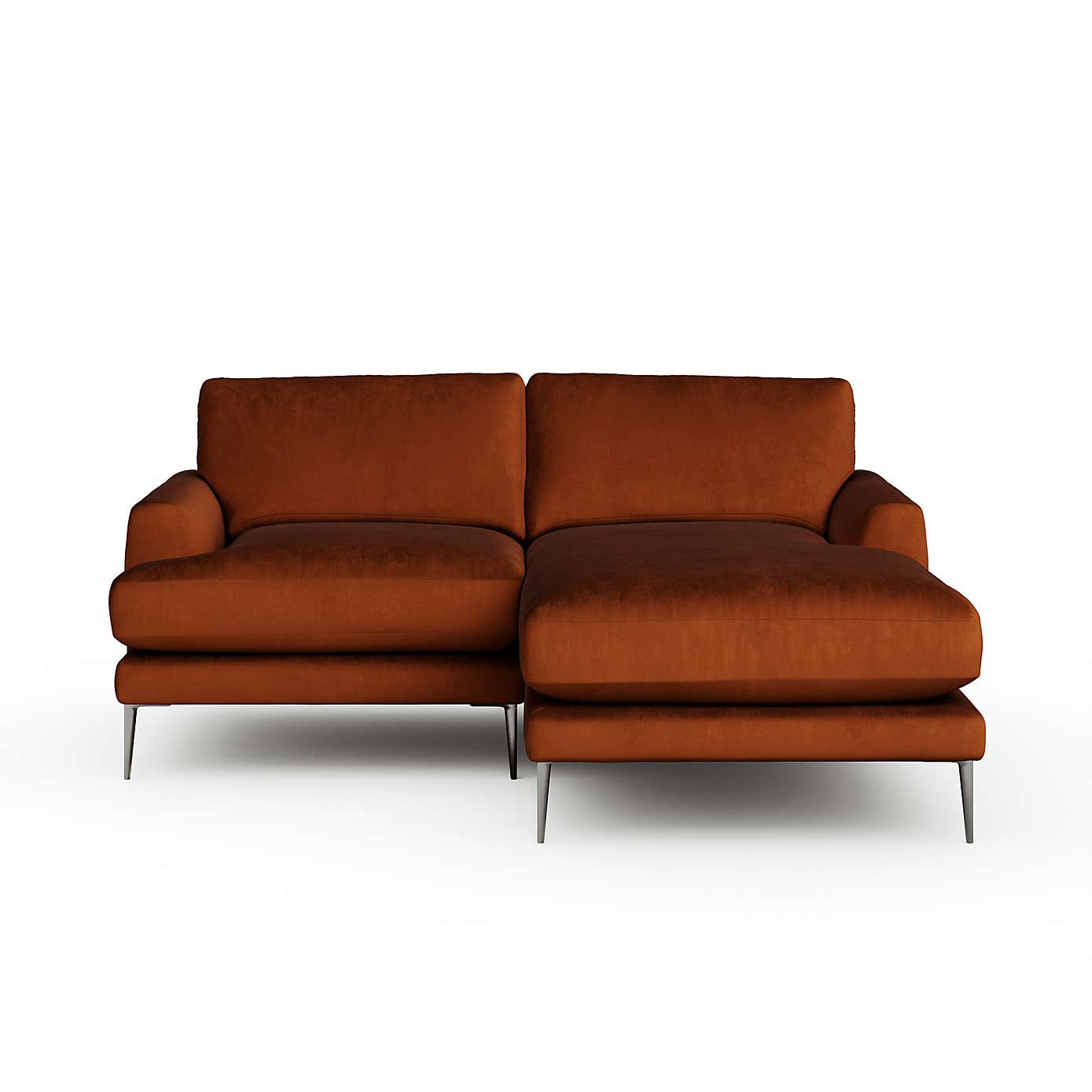 Lawson Matte Plush Velvet Corner Chaise Sofa