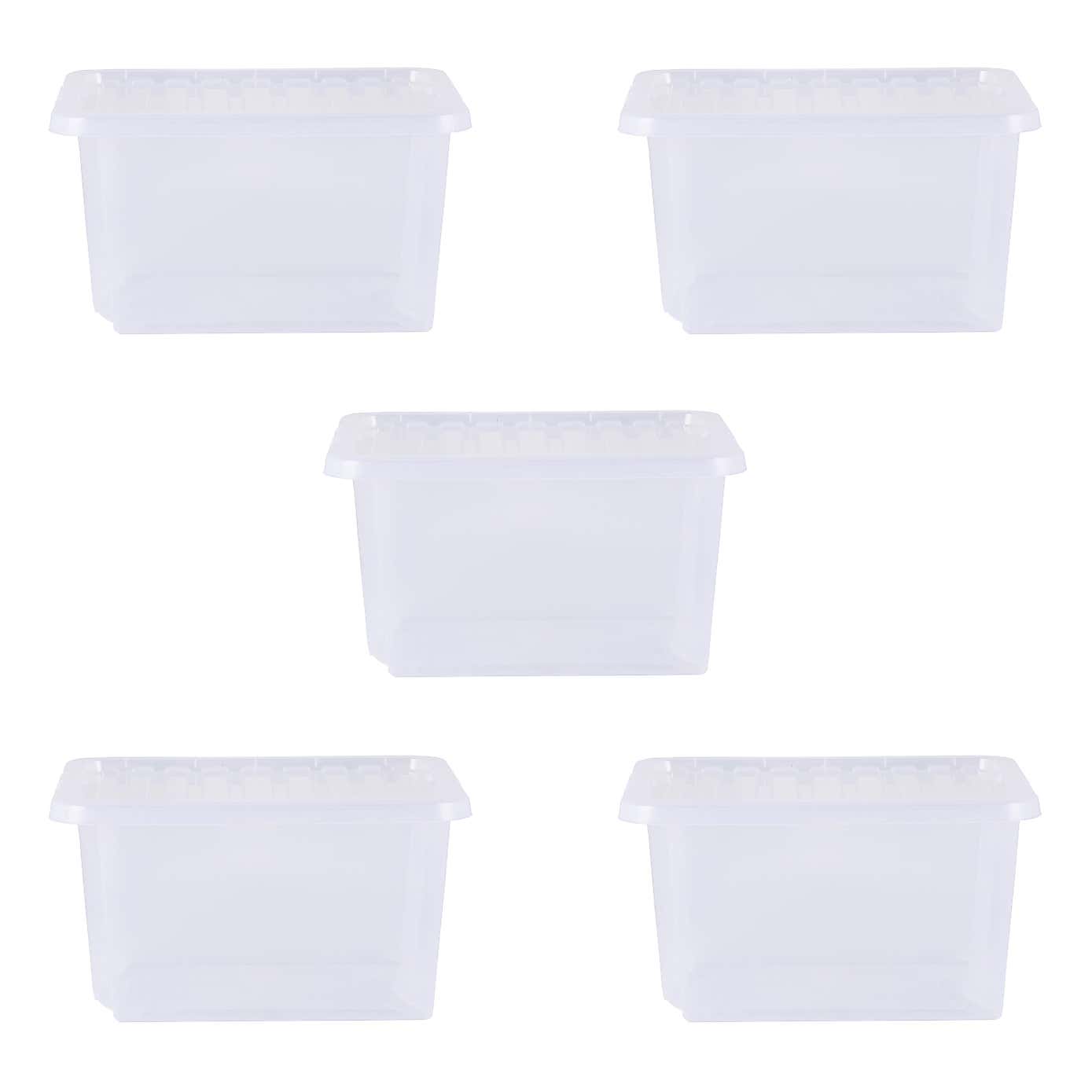 Wham Crystal Set of 5 Storage Boxes & Lids