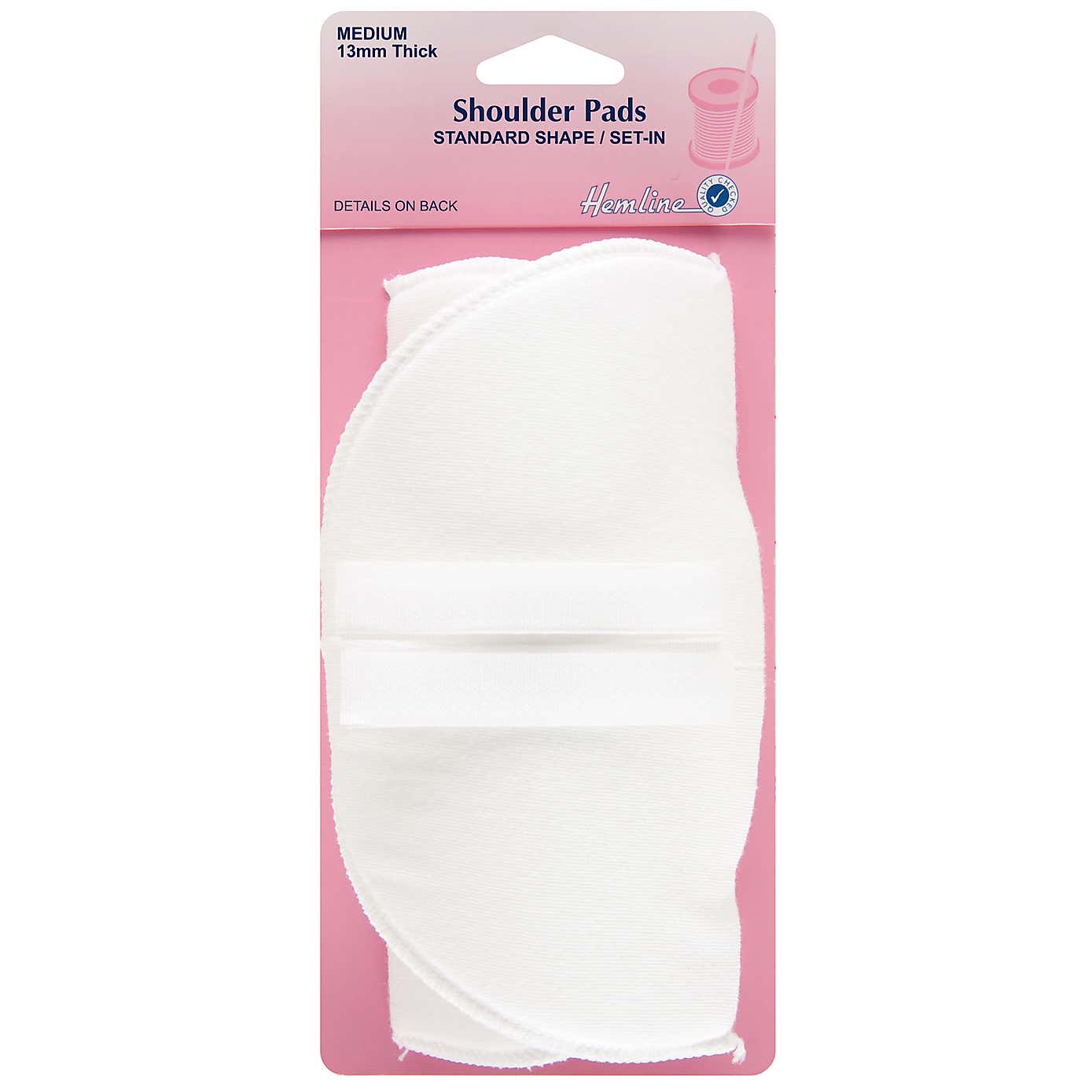 Set in Shoulder Pads White