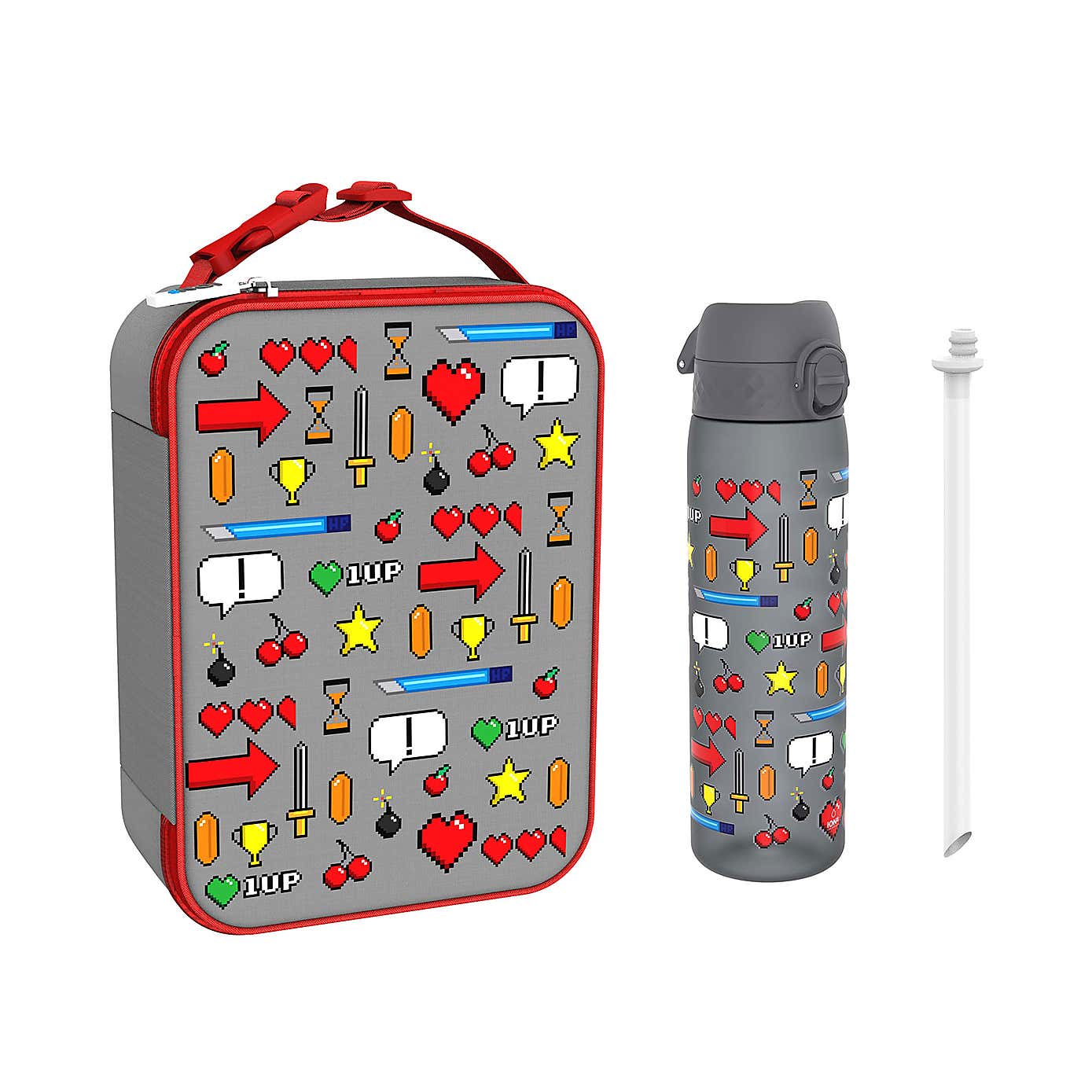 Ion8 Gamer Water Bottle and Lunch Bag Bundle