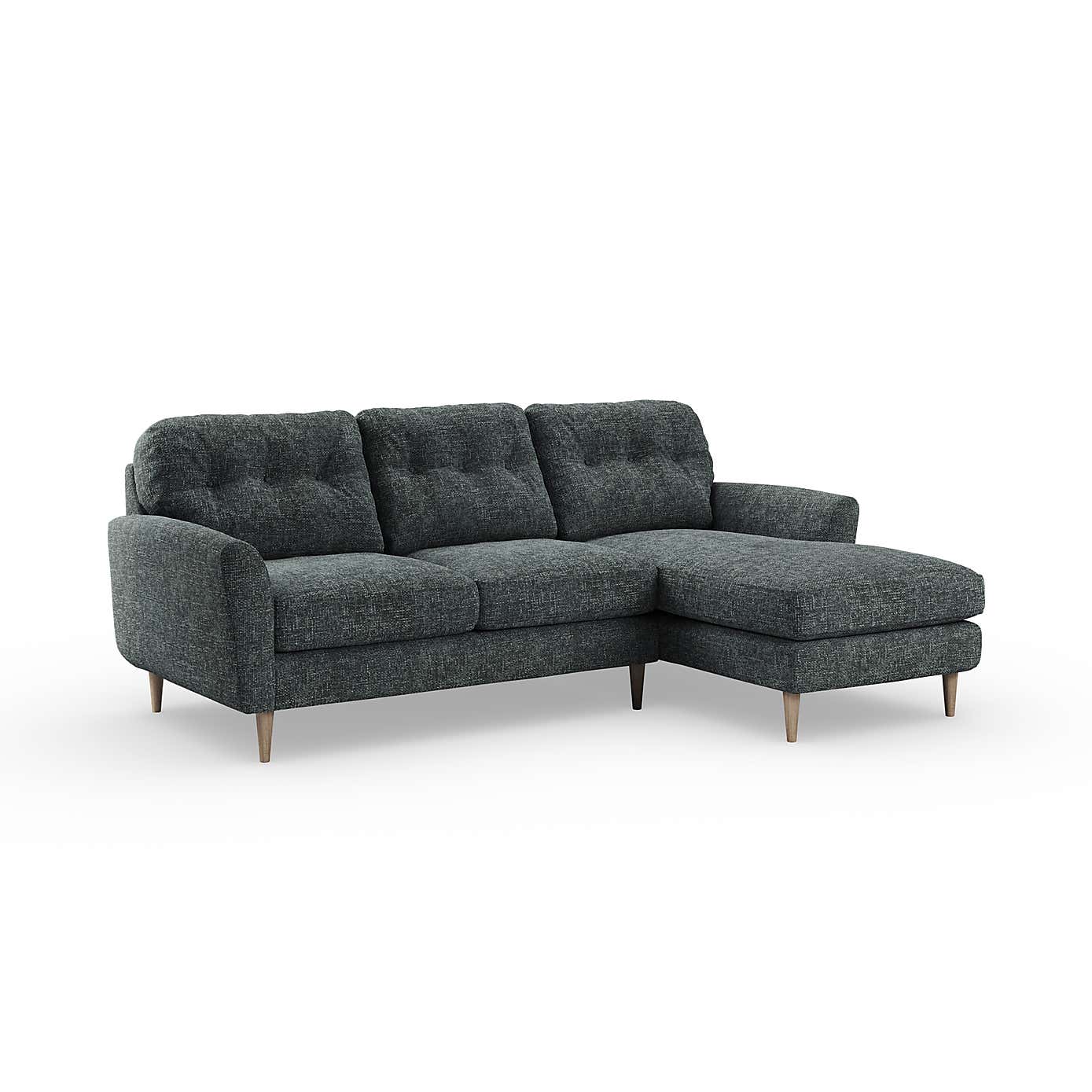 Sven Chunky Chenille Large Corner Chaise Sofa