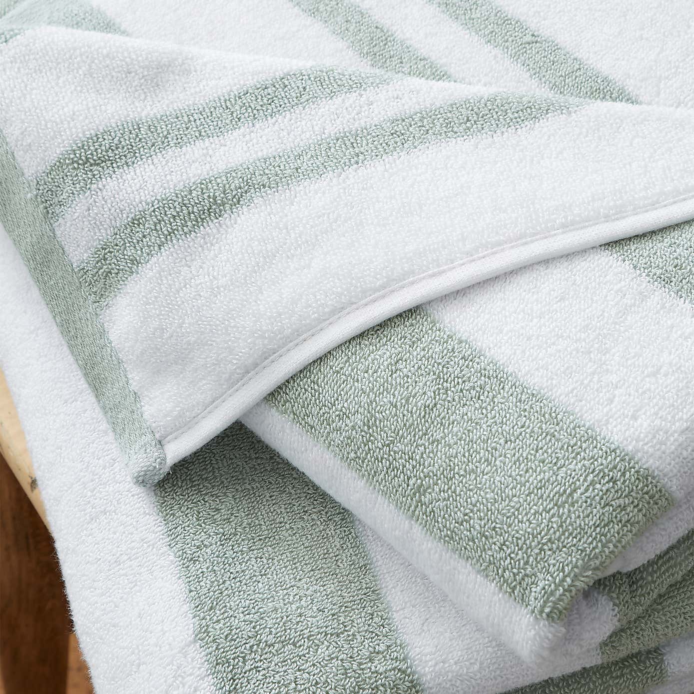 Bianca Cotton Reversible Stripe Cotton Towel