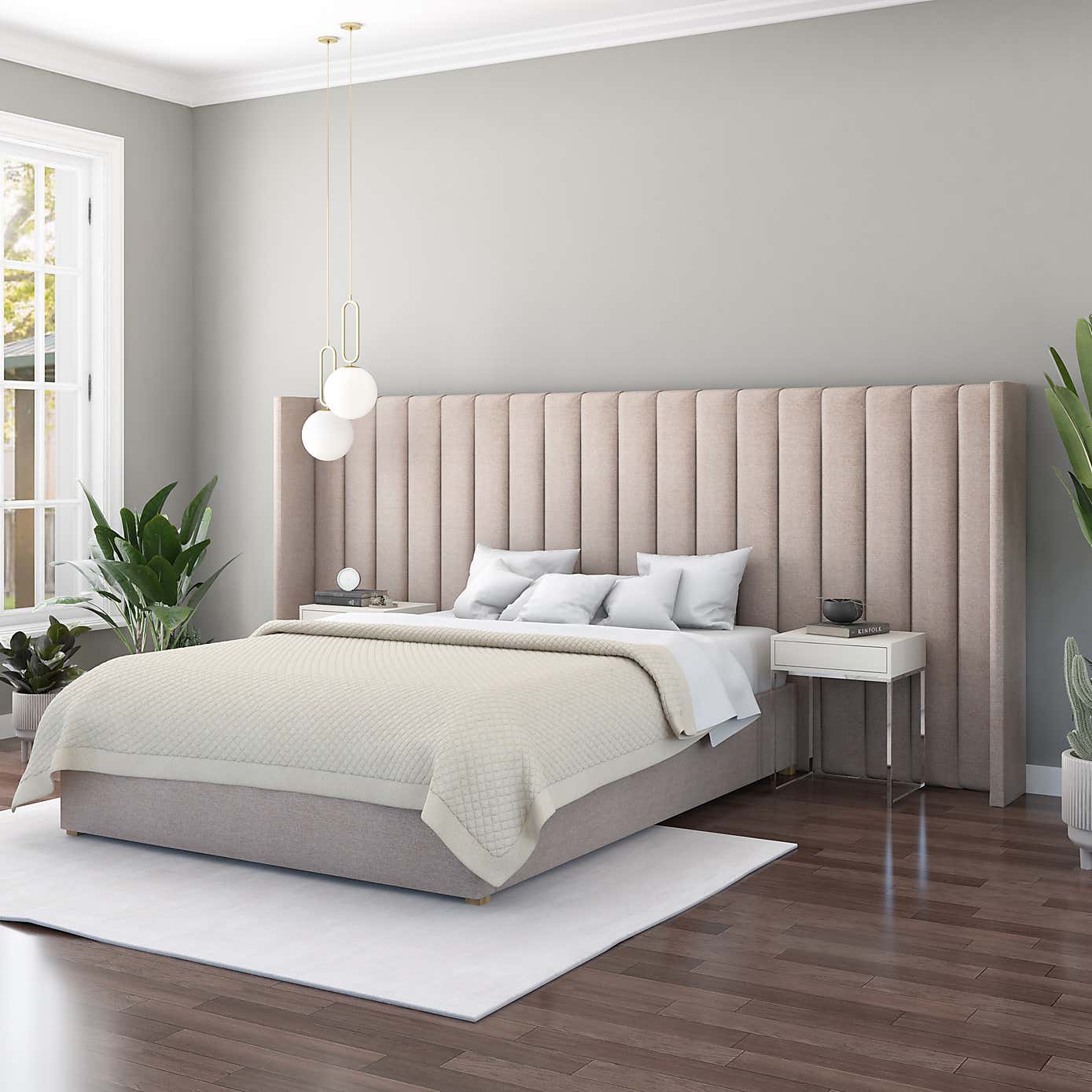 Grandeur Saxon Twill Headboard