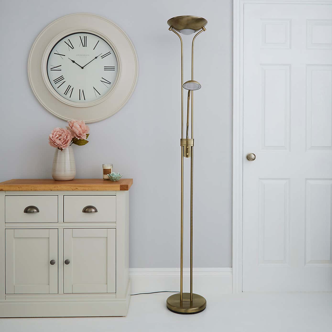 Father and Child 2 Arm Floor Lamp