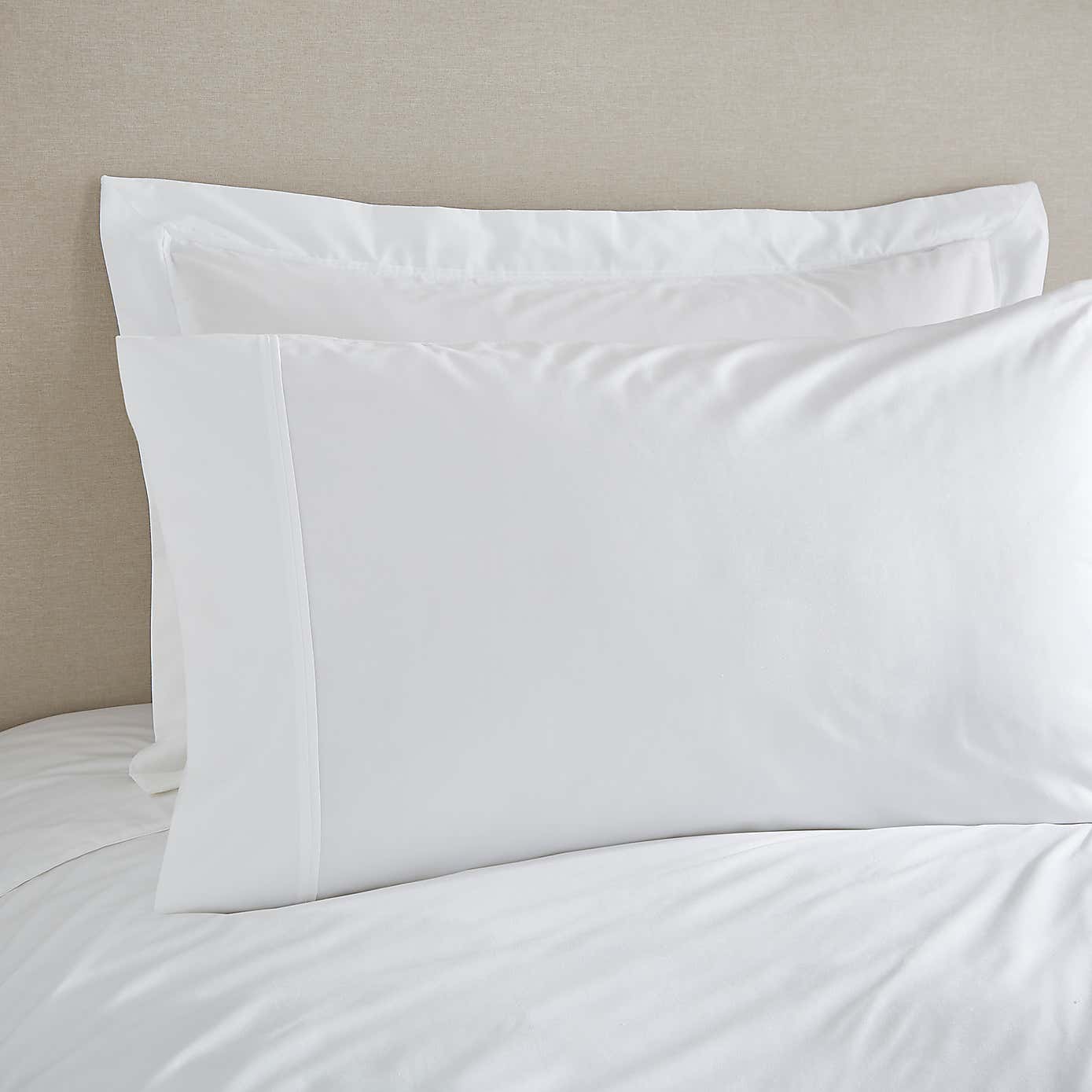 Dorma Crisp & Fresh 400 Thread Count Cotton Percale Kingsize Standard Pillowcase