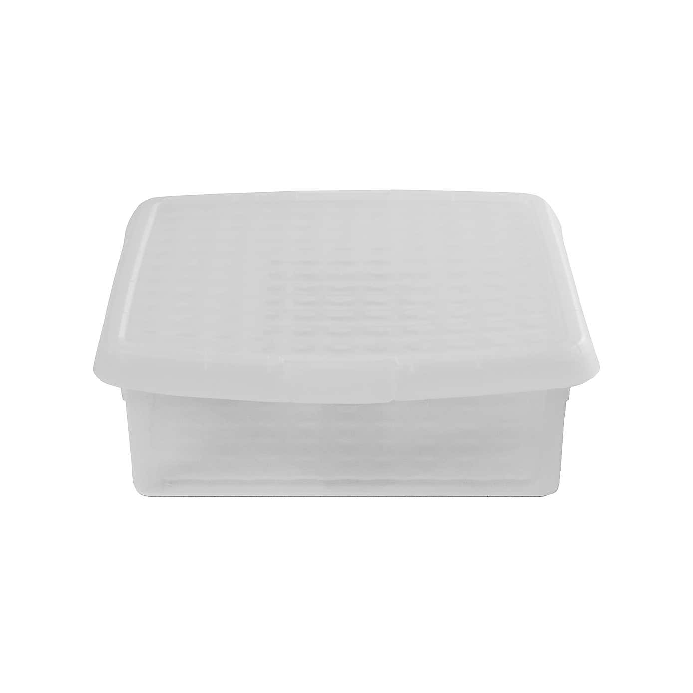 Wham Clip Pack of 4 Square Storage Boxes With Lids