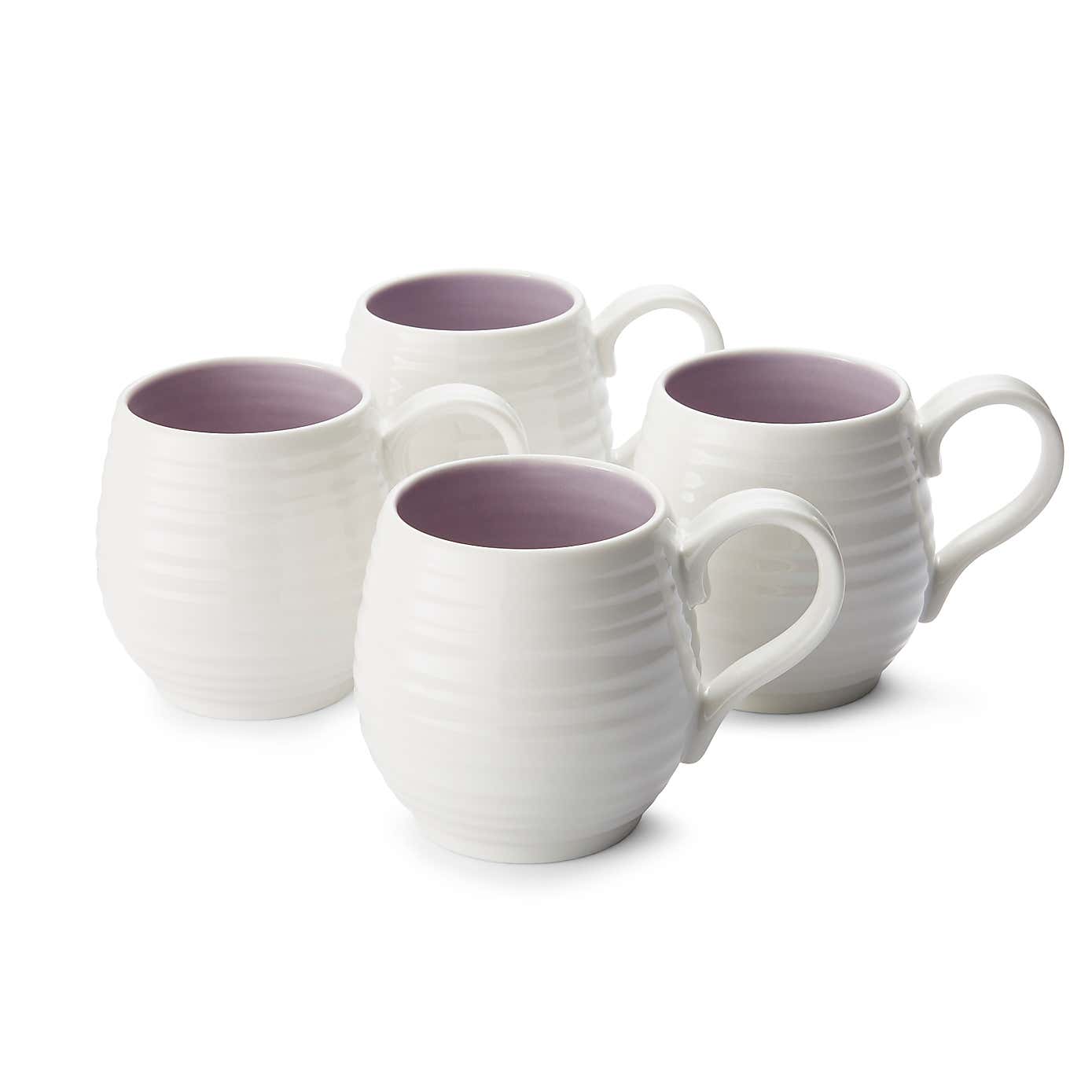 Sophie Conran for Portmeirion Set of 4 Honey Pot Mugs Mulberry 0.31L