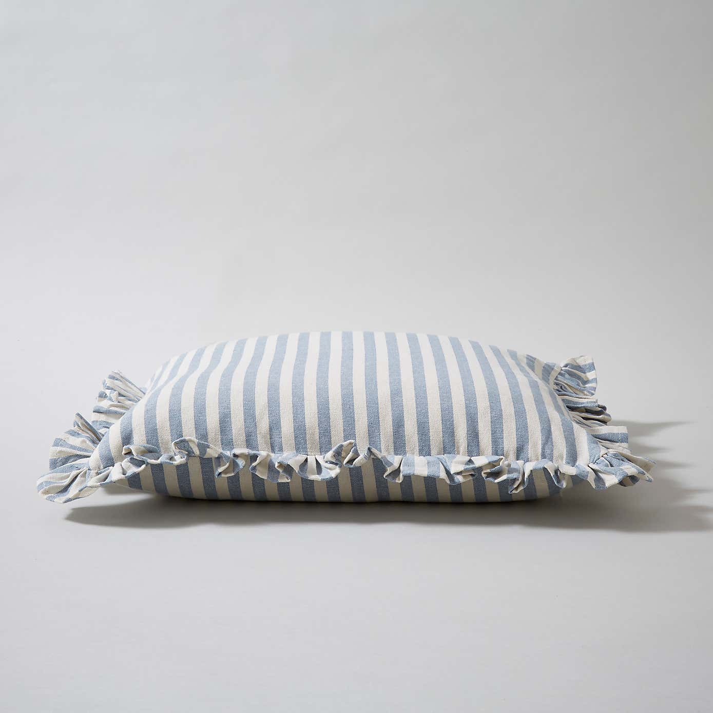 Frilled Stripe Cushion Cover