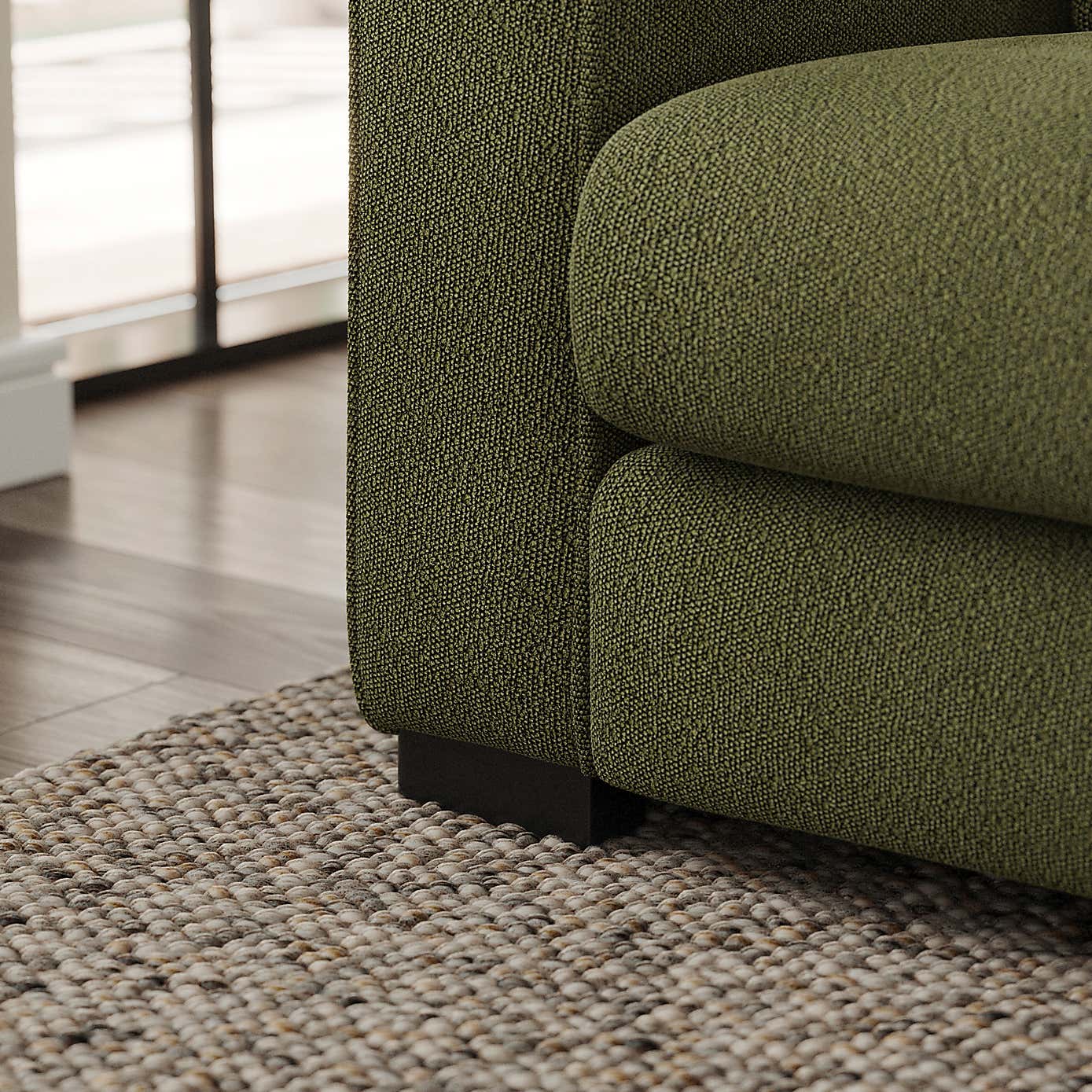 Carson Tonal Boucle 3 Seater Sofa