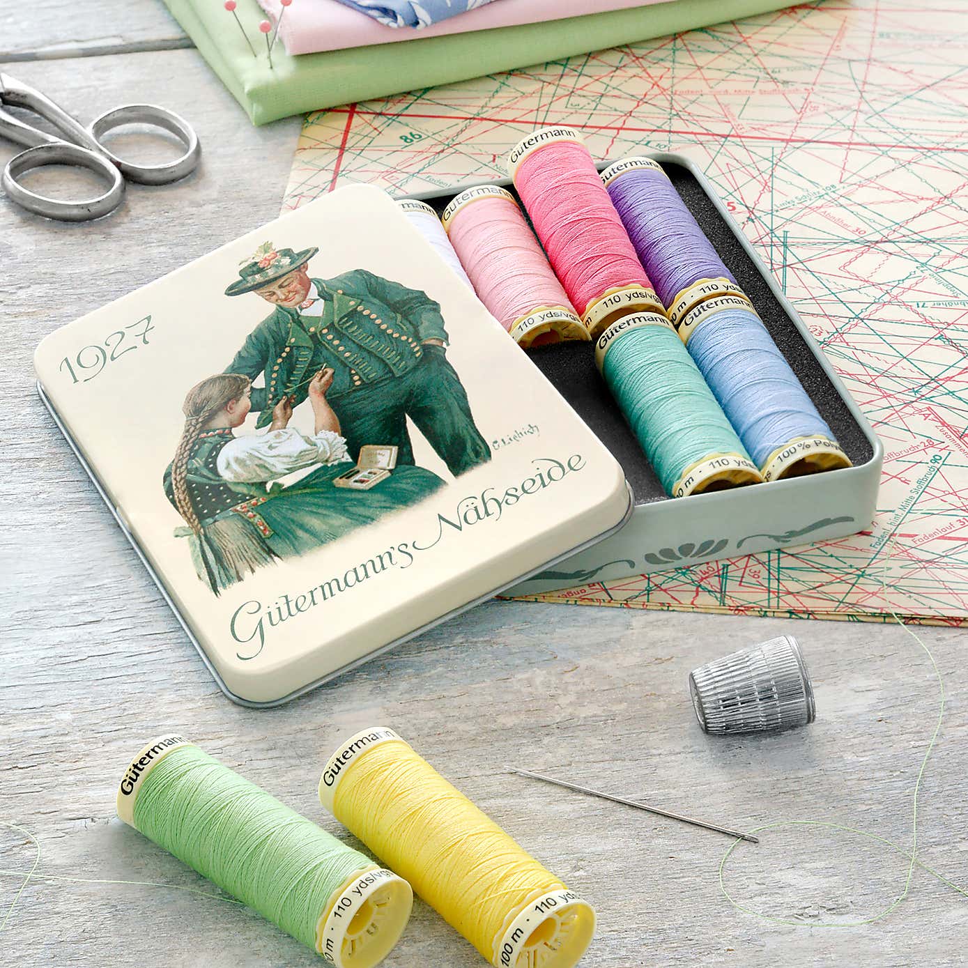 Thread Storage Nostalgic 8x100m Pastel Shades