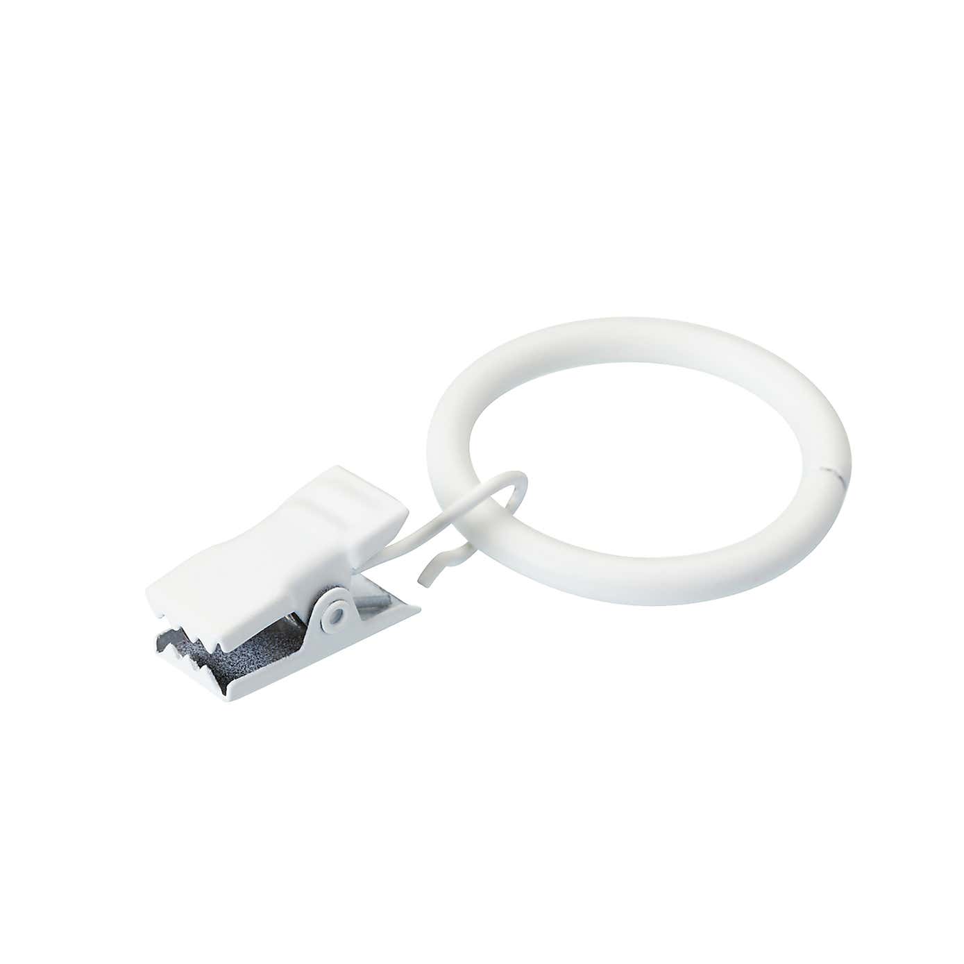 Curtain Rings with Clips for 13mm Poles