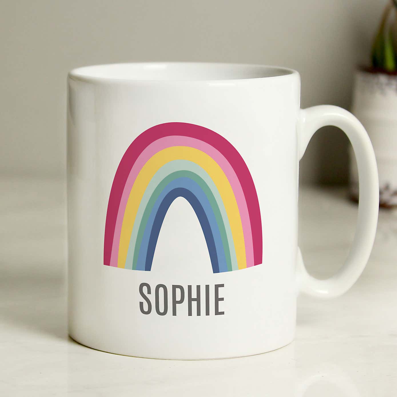 Personalised Rainbow Mug