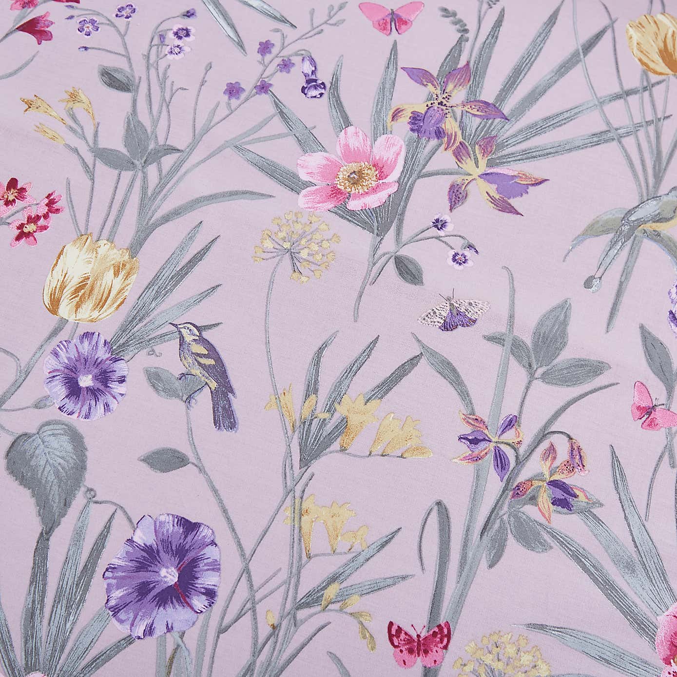 Fleur Floral Reversible Duvet Cover and Pillowcase Set