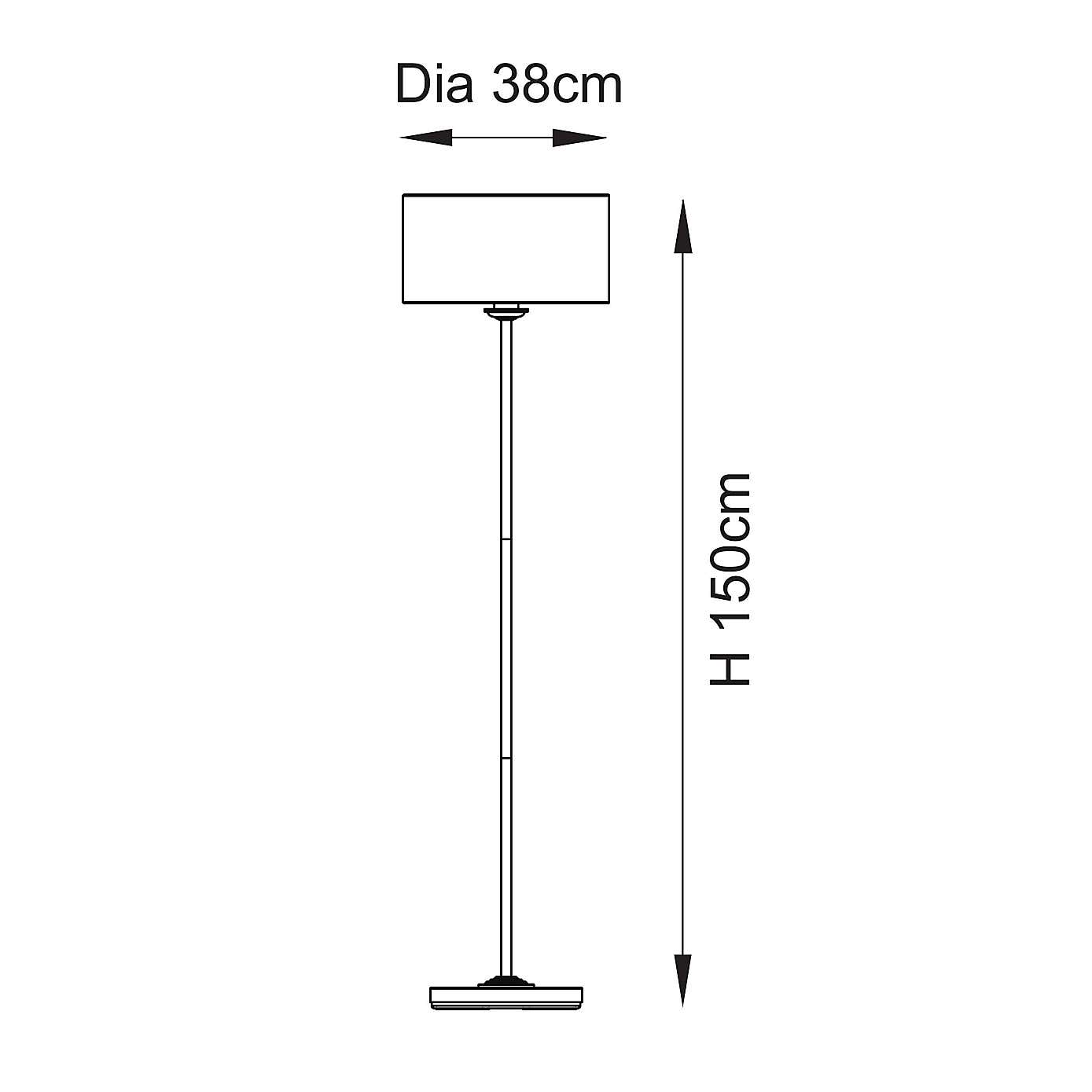 Vogue Sandringham Mid Century Floor Lamp