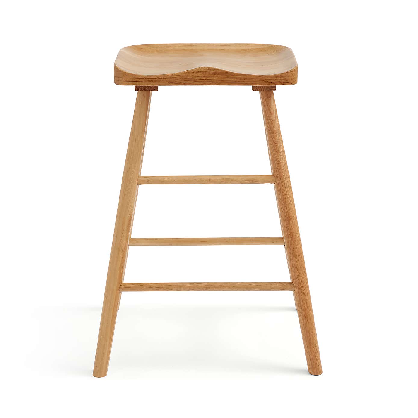 Loxwood Counter Height Bar Stool, Solid Oak