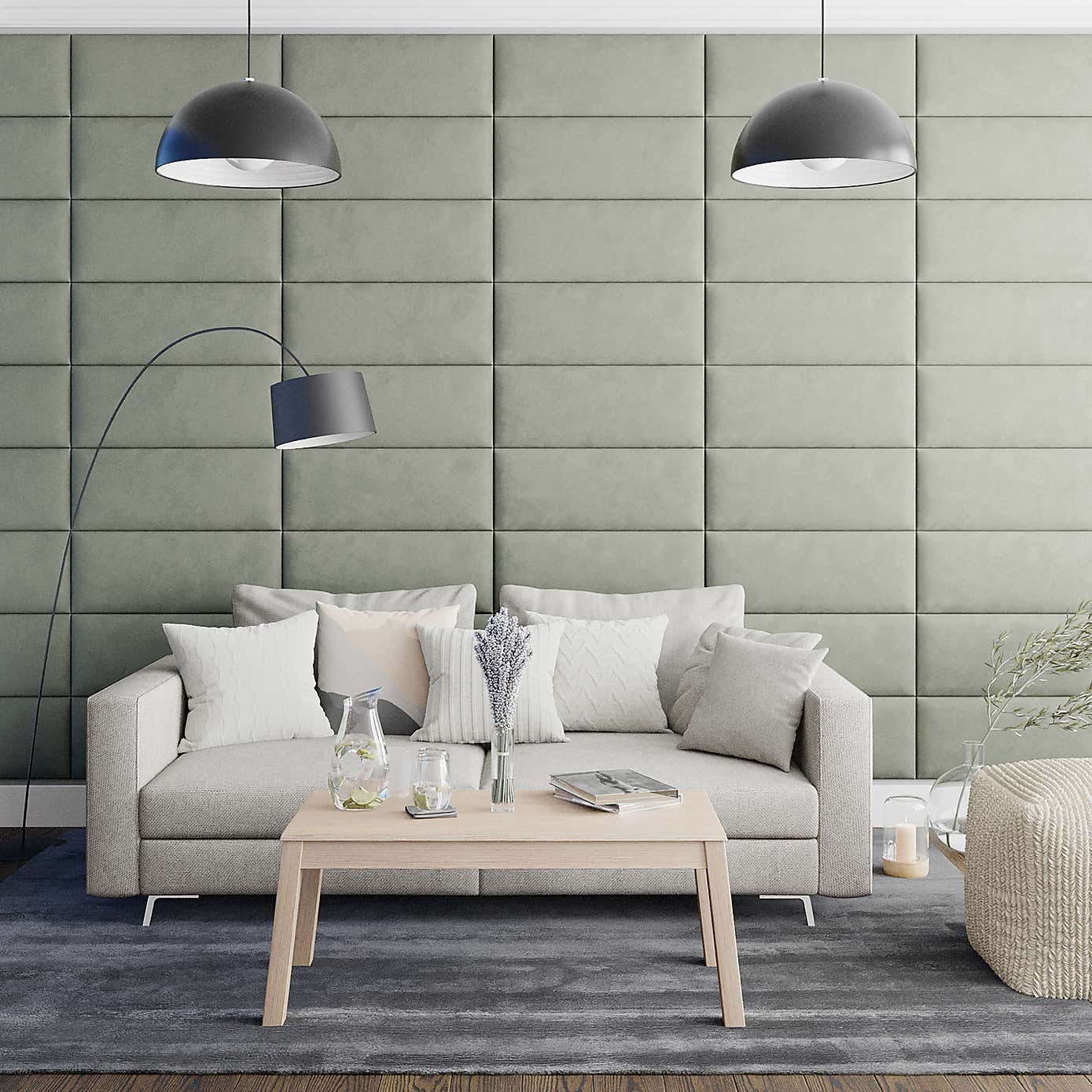 Aspire EasyMount Plush Velvet Upholstered Wall Panels