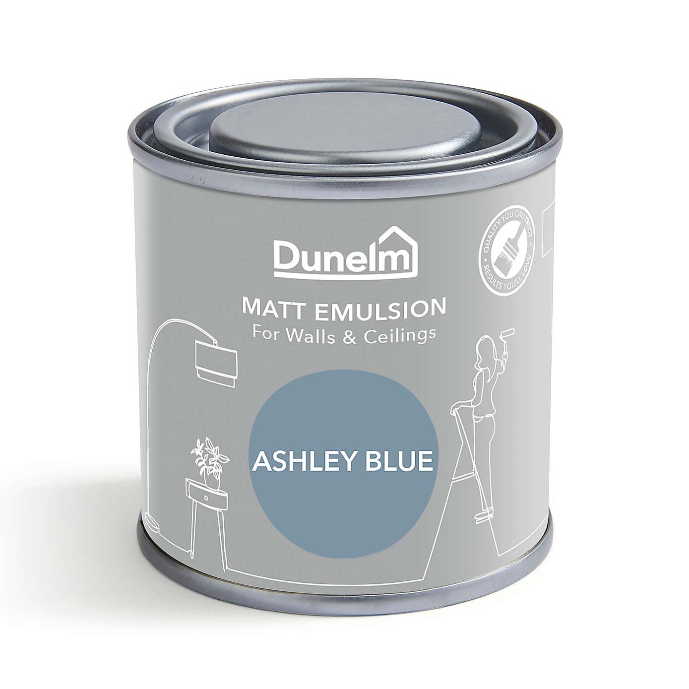 Dunelm Ashley Blue Matt Emulsion Paint