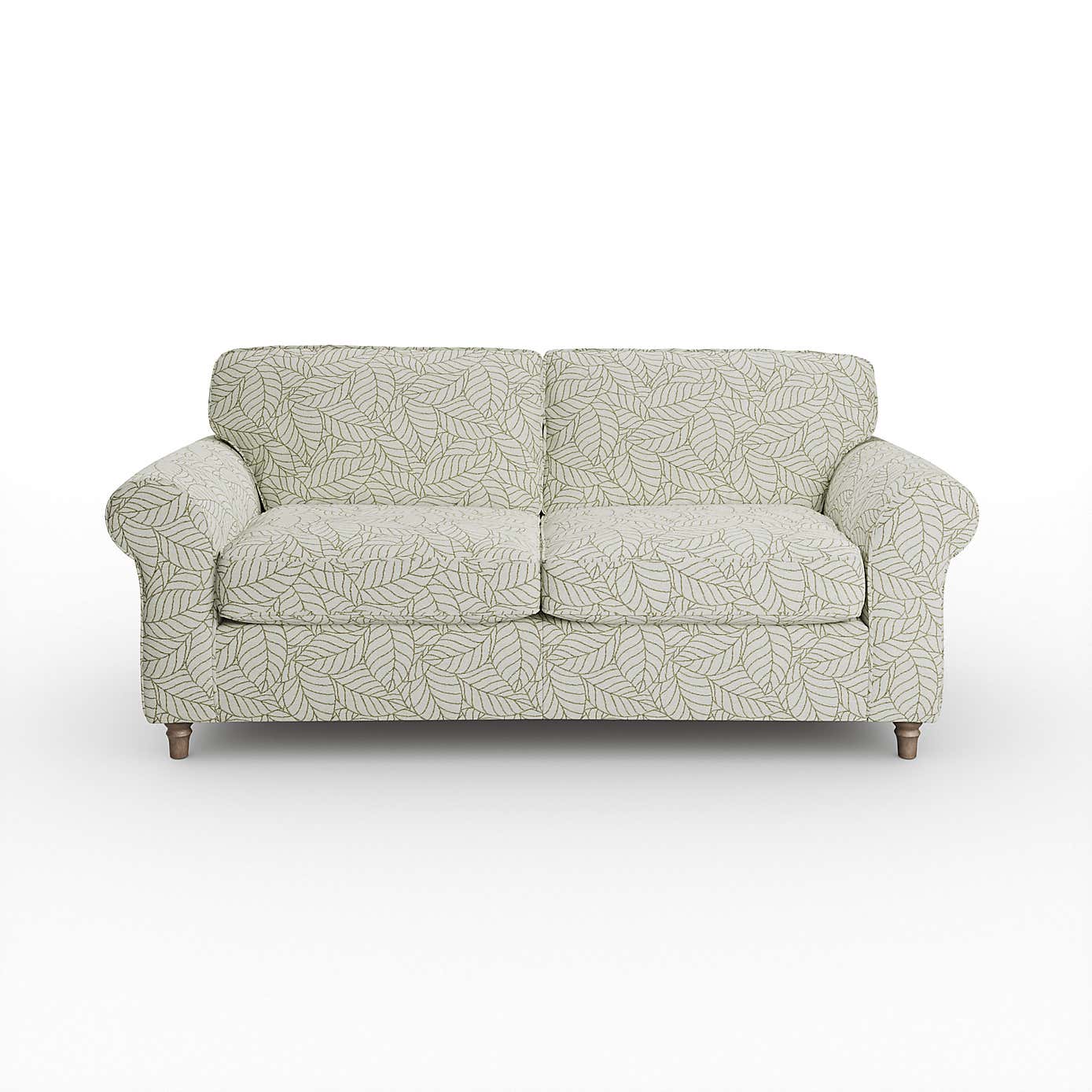 Flori 3 Seater Sofa, Leaf Print Fabric