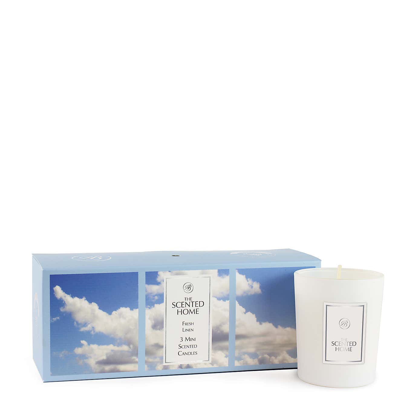 The Scented Home Fresh Linen Votive Candles Gift Set
