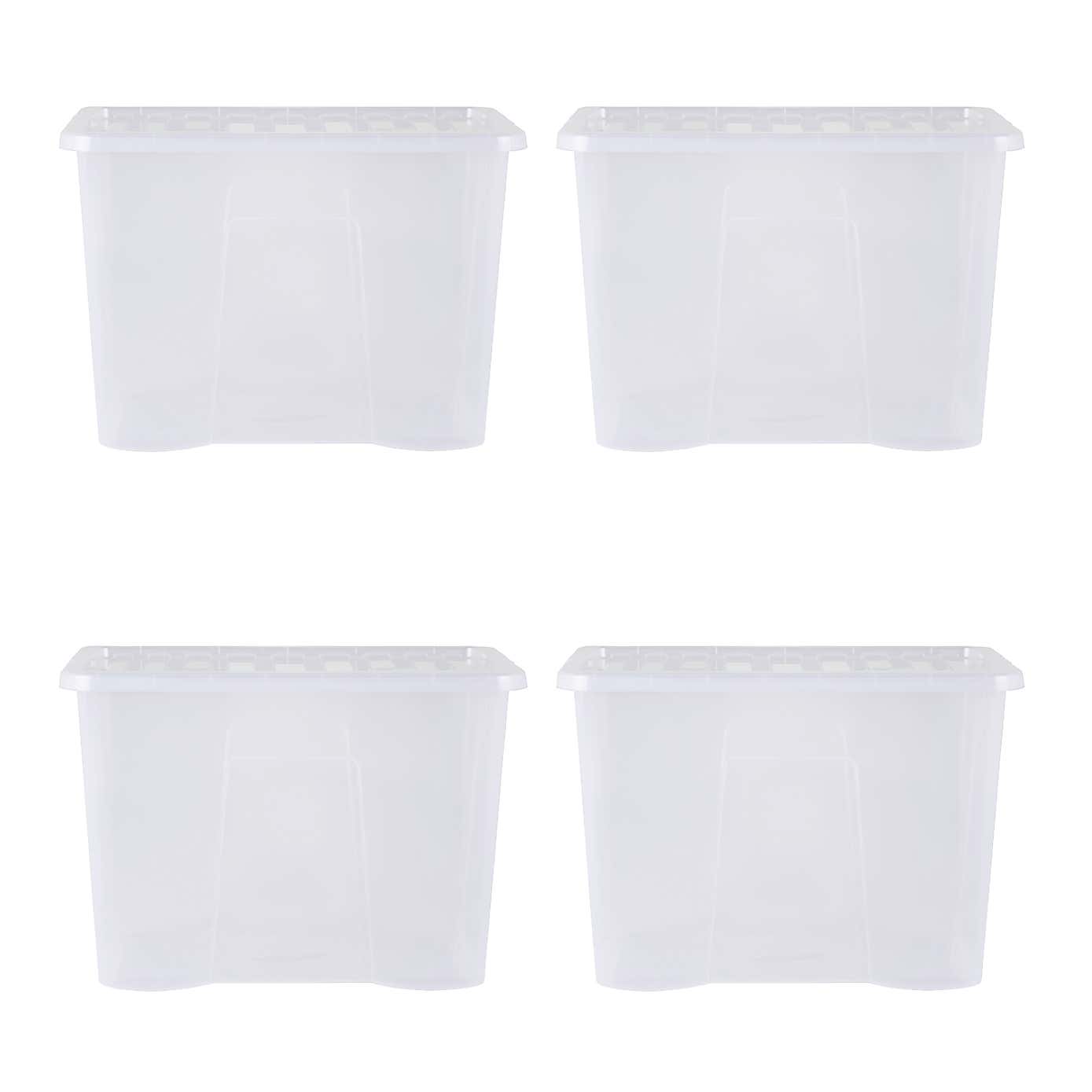 Wham Crystal Set of 4 Storage Boxes & Lids