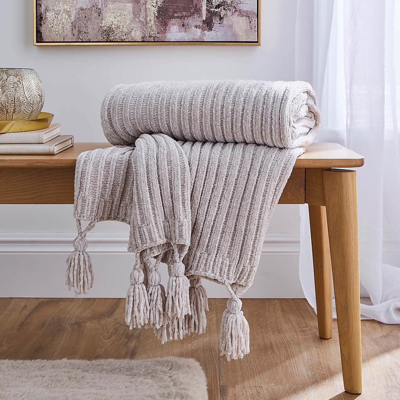 Chunky Chenille Throw 130x180cm