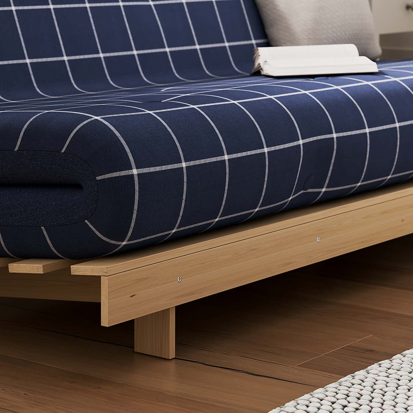 Mito Double Window Pane Check Futon